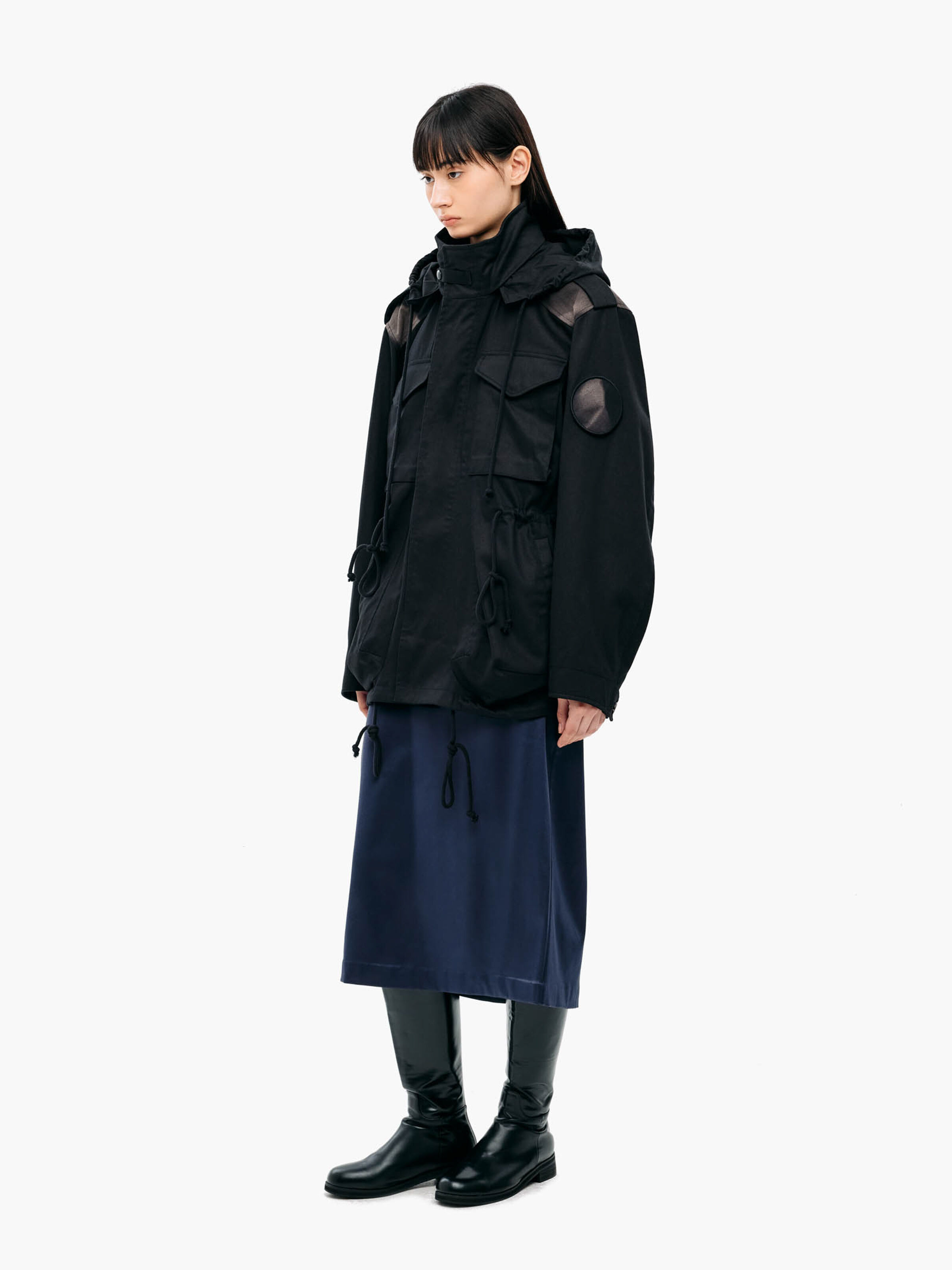 ALPHA x JIYONGKIM Sun-Bleached Field Jacket black 266124_03_2_model_00002_225963