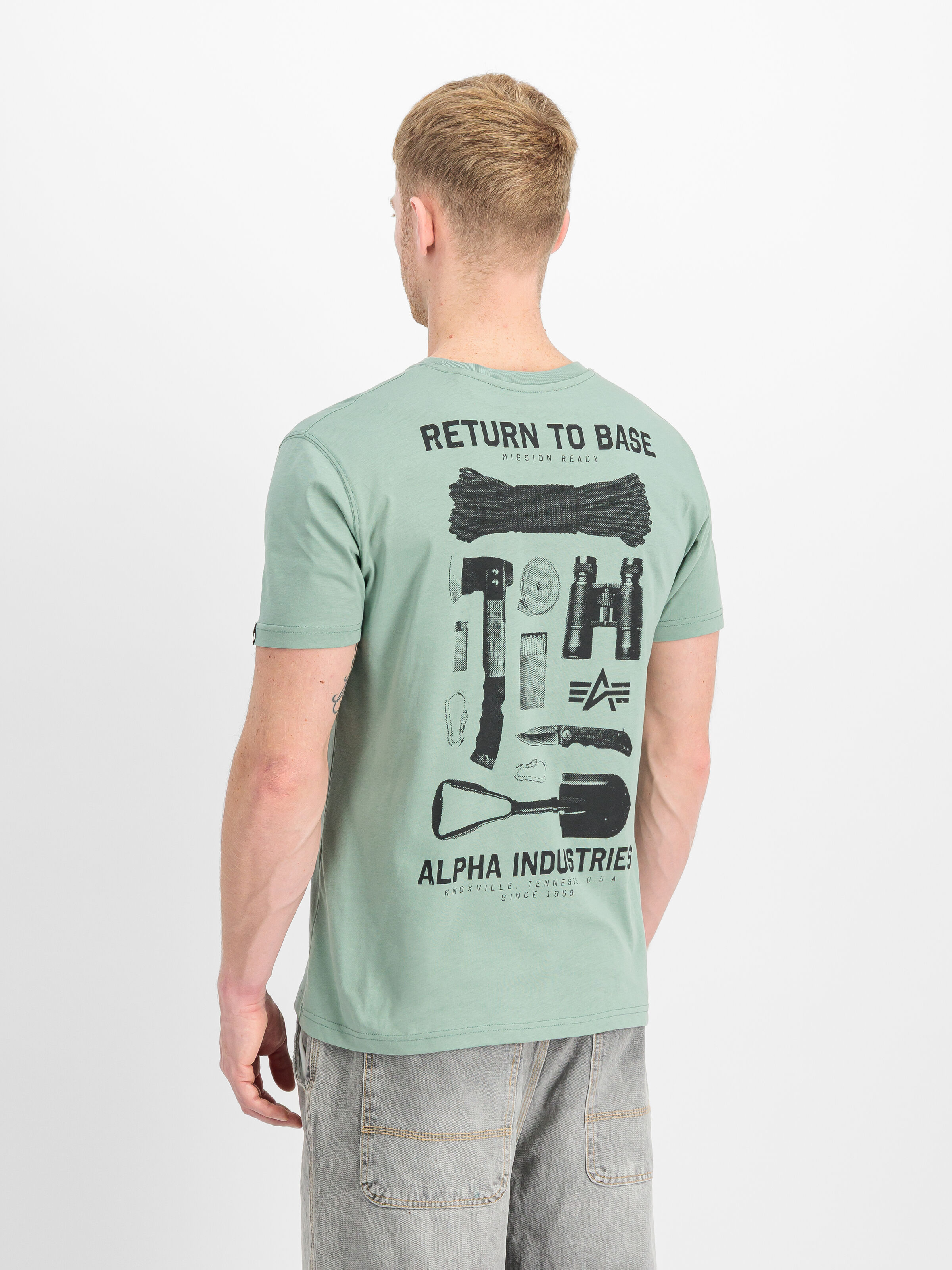 Return To Base T-Shirt frost green 266506_30_2_model_00003_213073