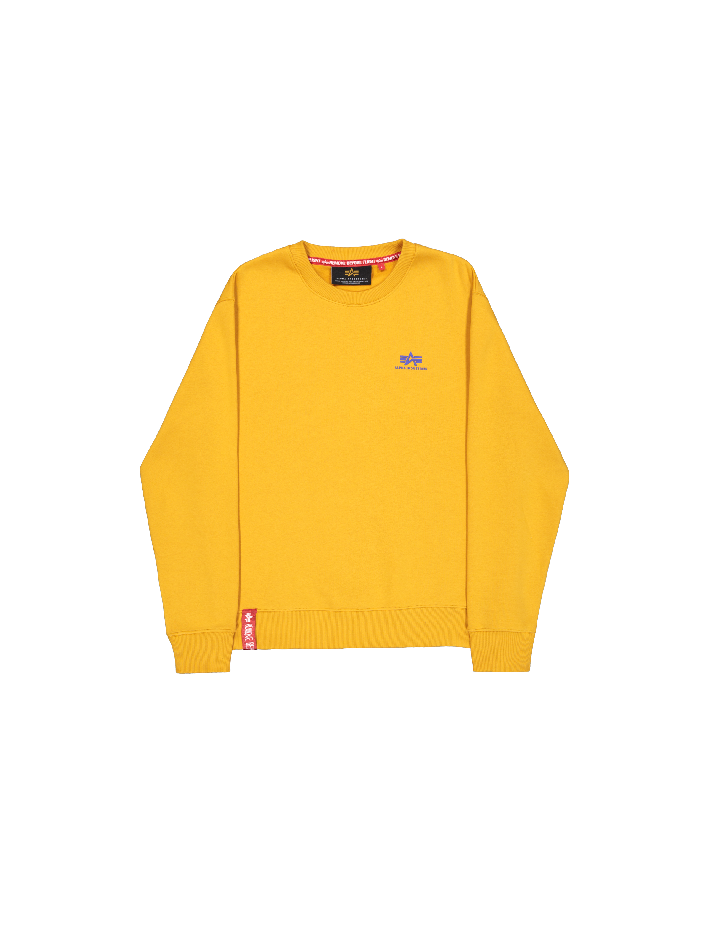 Basic Small Logo Sweatshirt wheat/blue 188307_776_1_flatlay_00001_204472.png