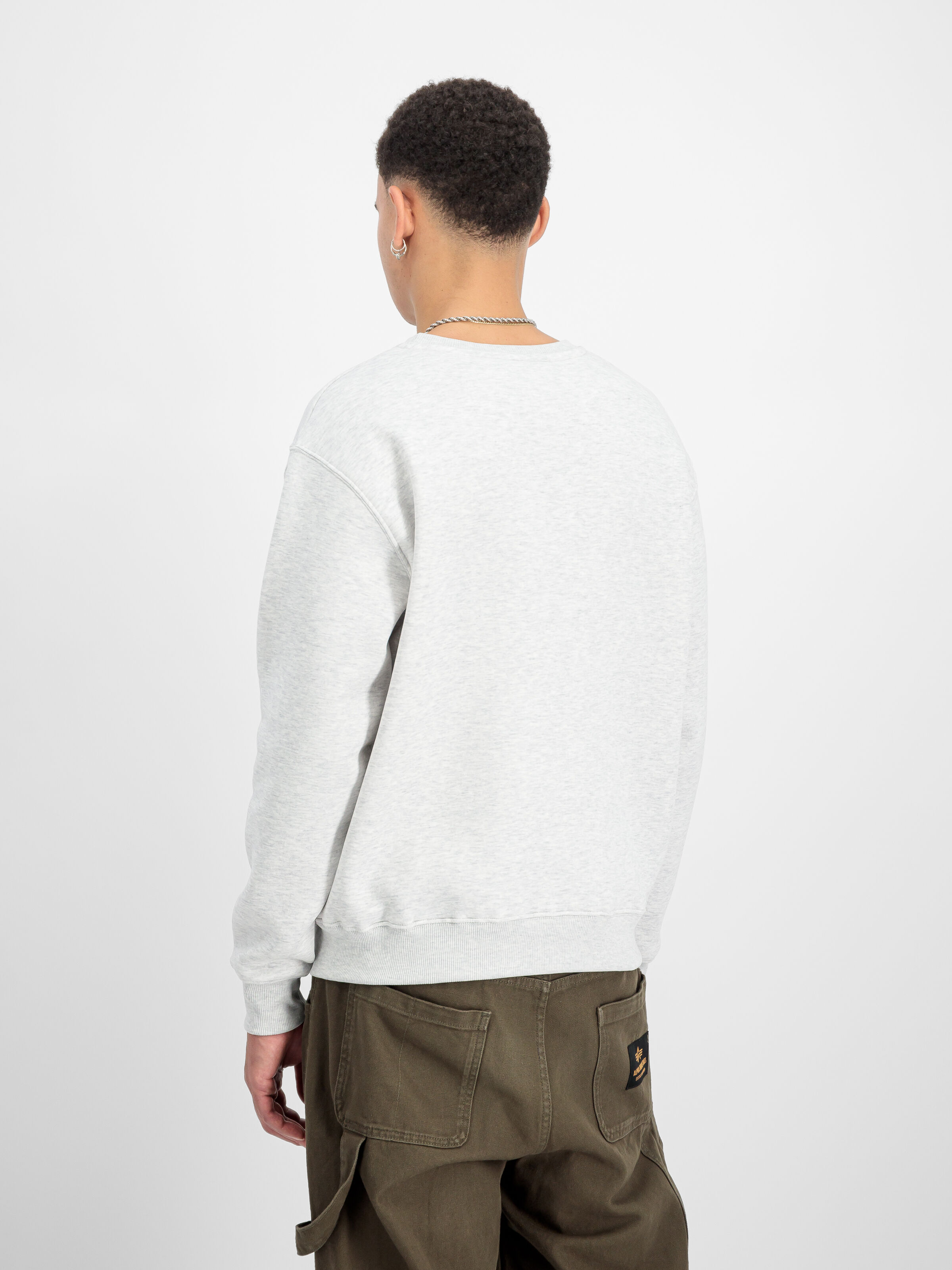 Basic Small Logo Sweatshirt pastel grey melange 188307_752_2_model_00003_183347