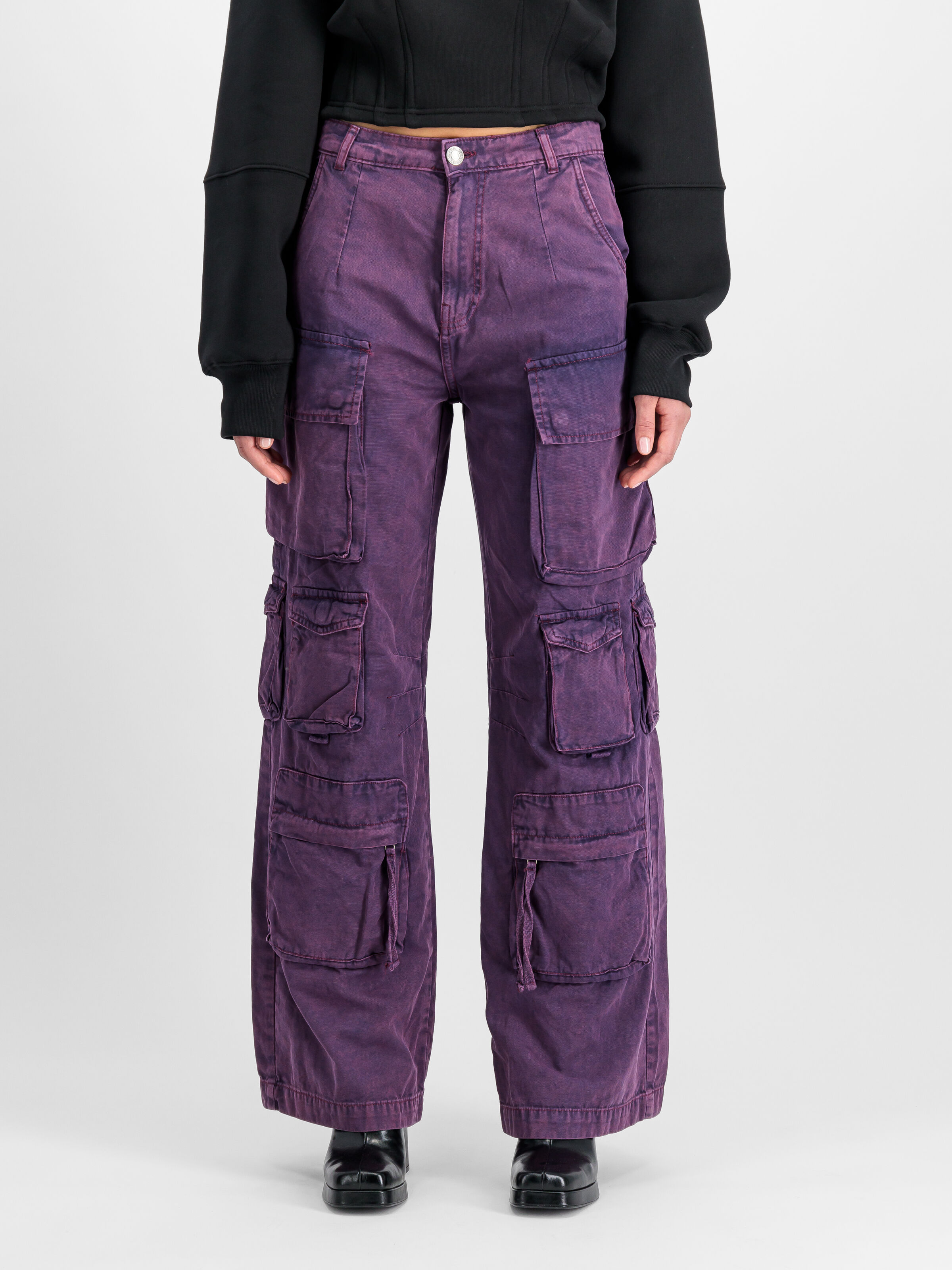 Multipocket Pant Women Plum Multipocket Pant Women