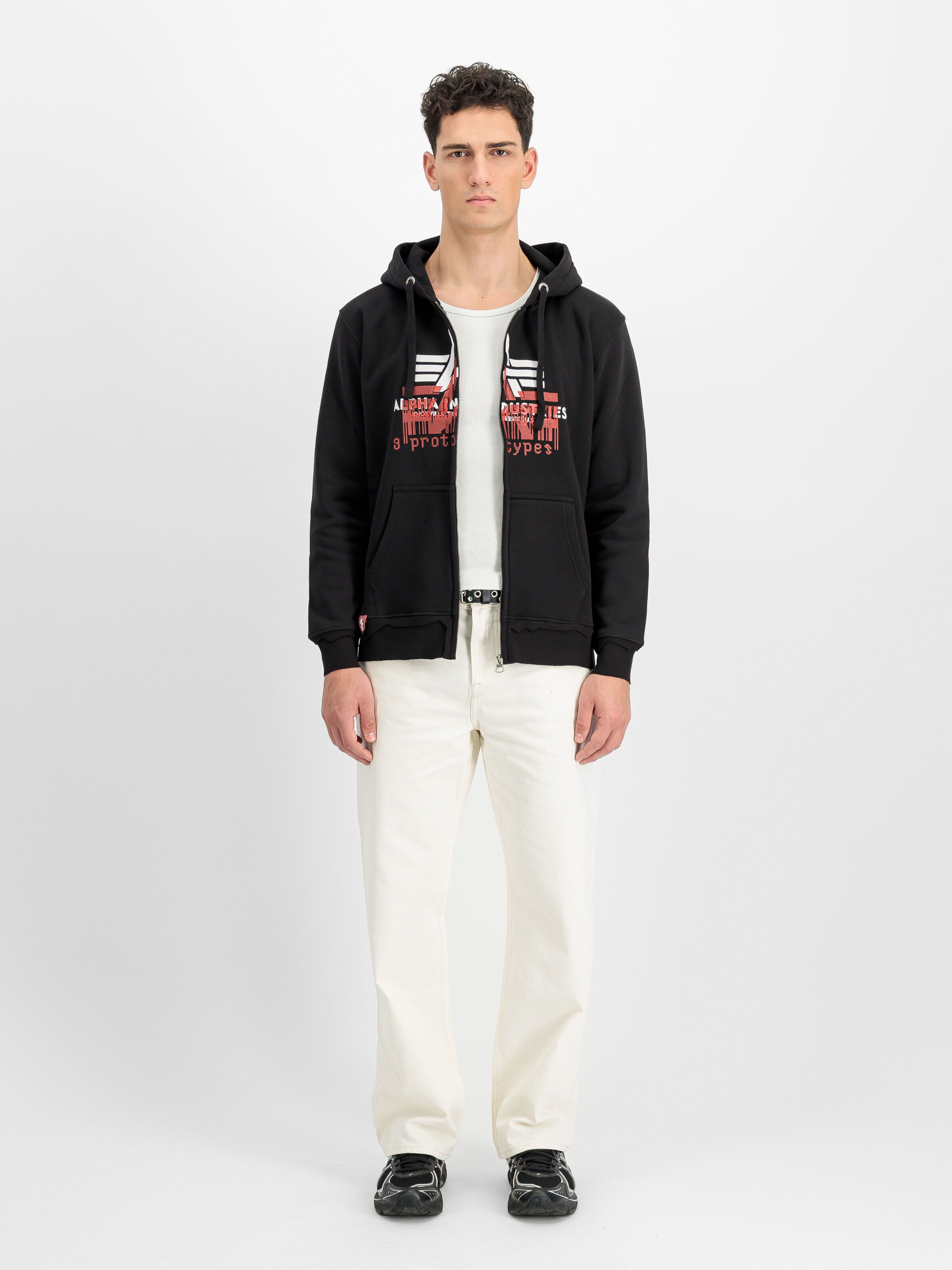 ALPHA x PROTOTYPES Stencil Full Zip Hoodie black 258363_03_2_model_00001_224082