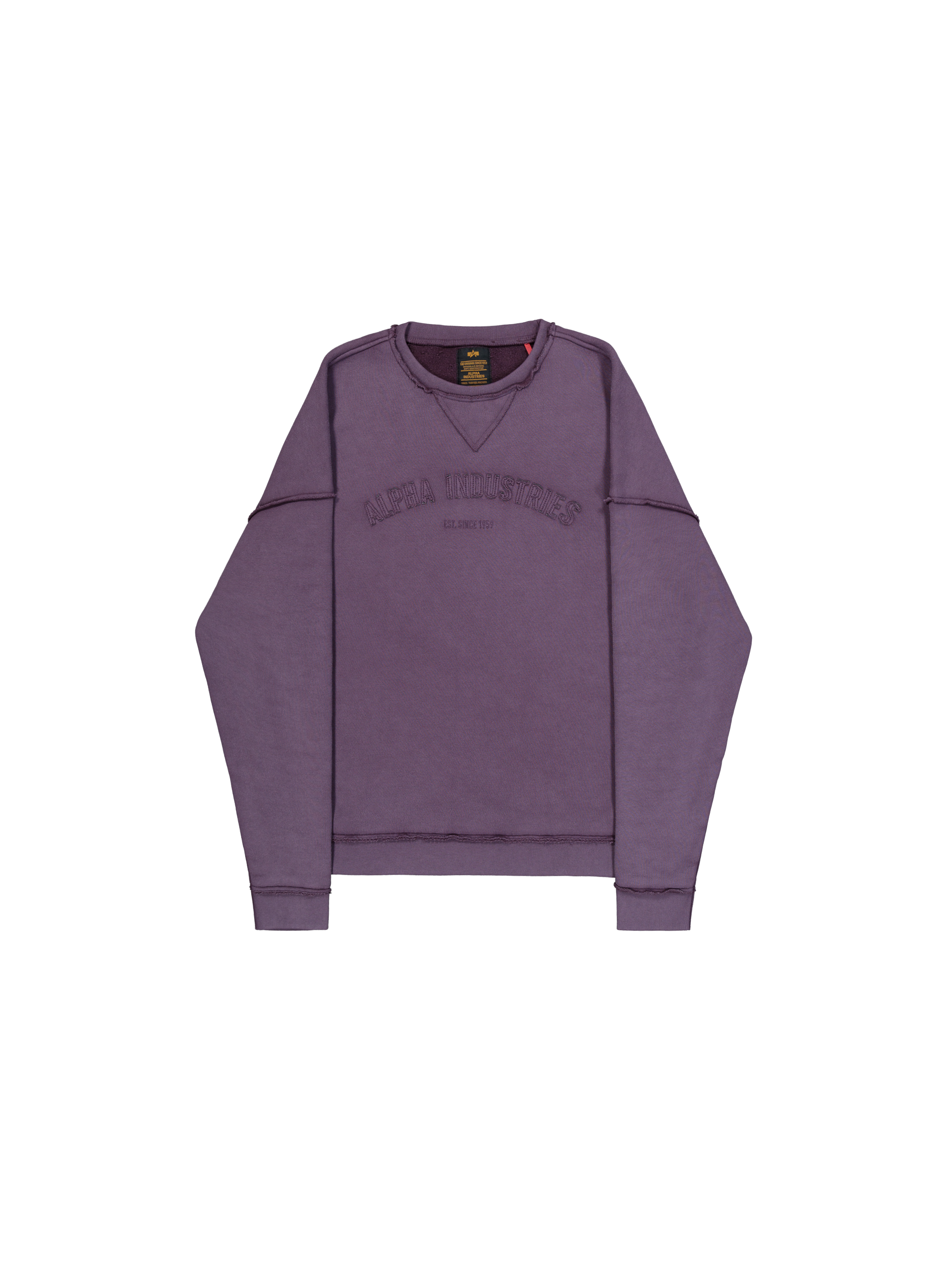 Open Edge Sweatshirt Plum Open Edge Sweatshirt