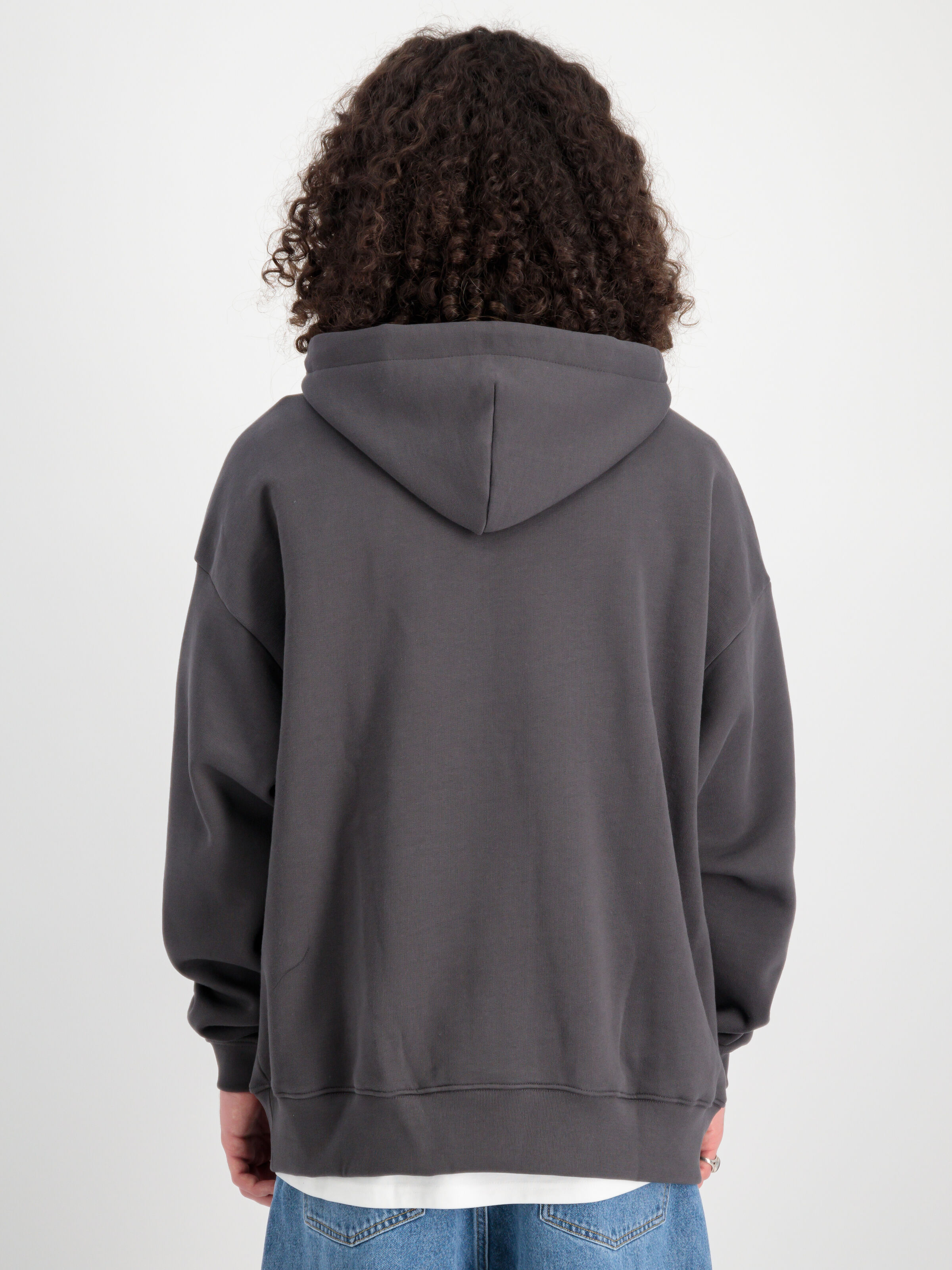 Flock Logo Hoodie vintage grey 146340_684_00008_182088
