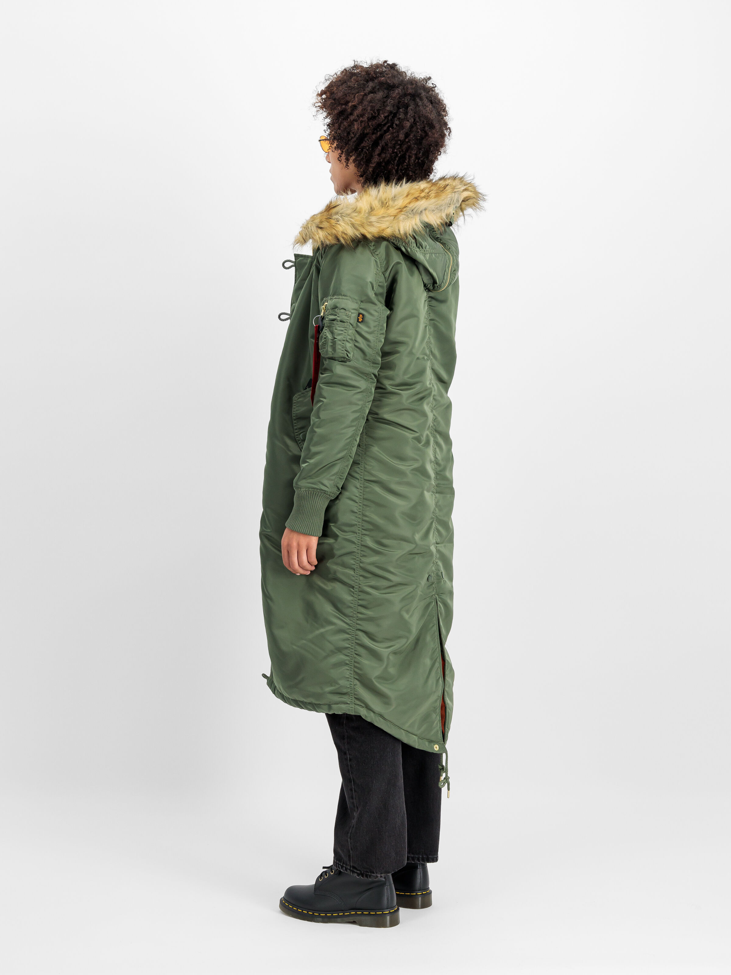 Long Fishtail Field Jacket Women sage-green 198013_01_2_model_00004_111471