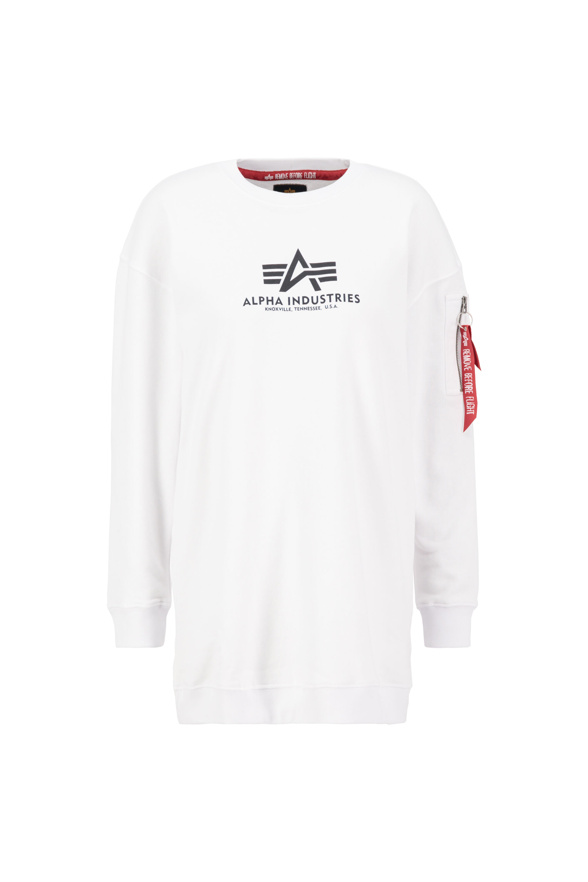 Basic Oversized Long Sweatshirt Women white 128053_09_001_122940.jpg