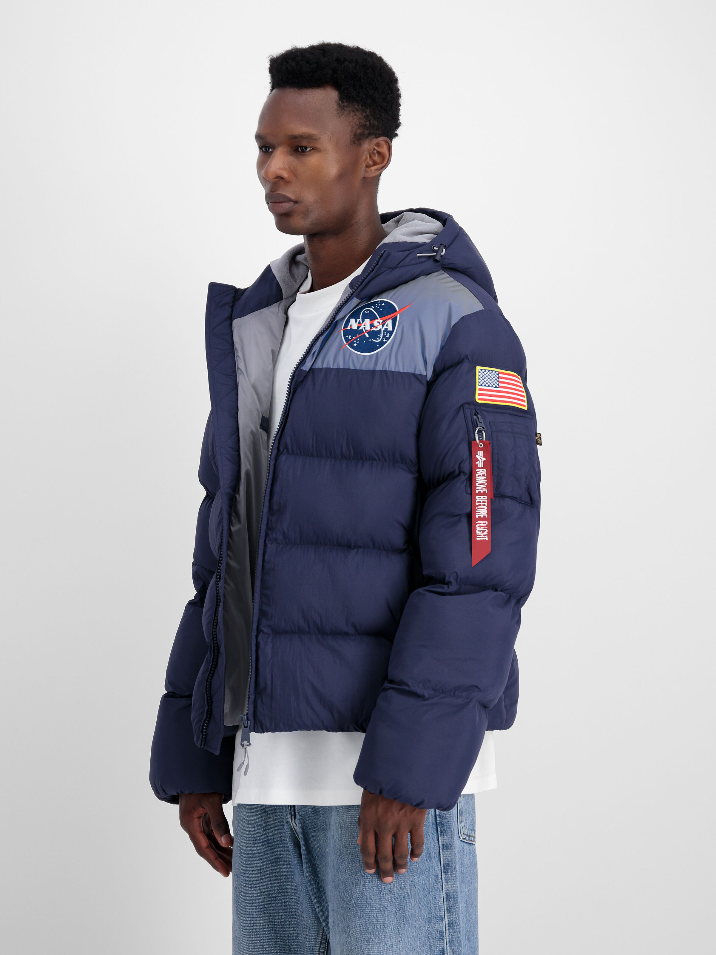 NASA Holographic Print Winter Jacket ultra navy 148135_697_2_model_00003_128522