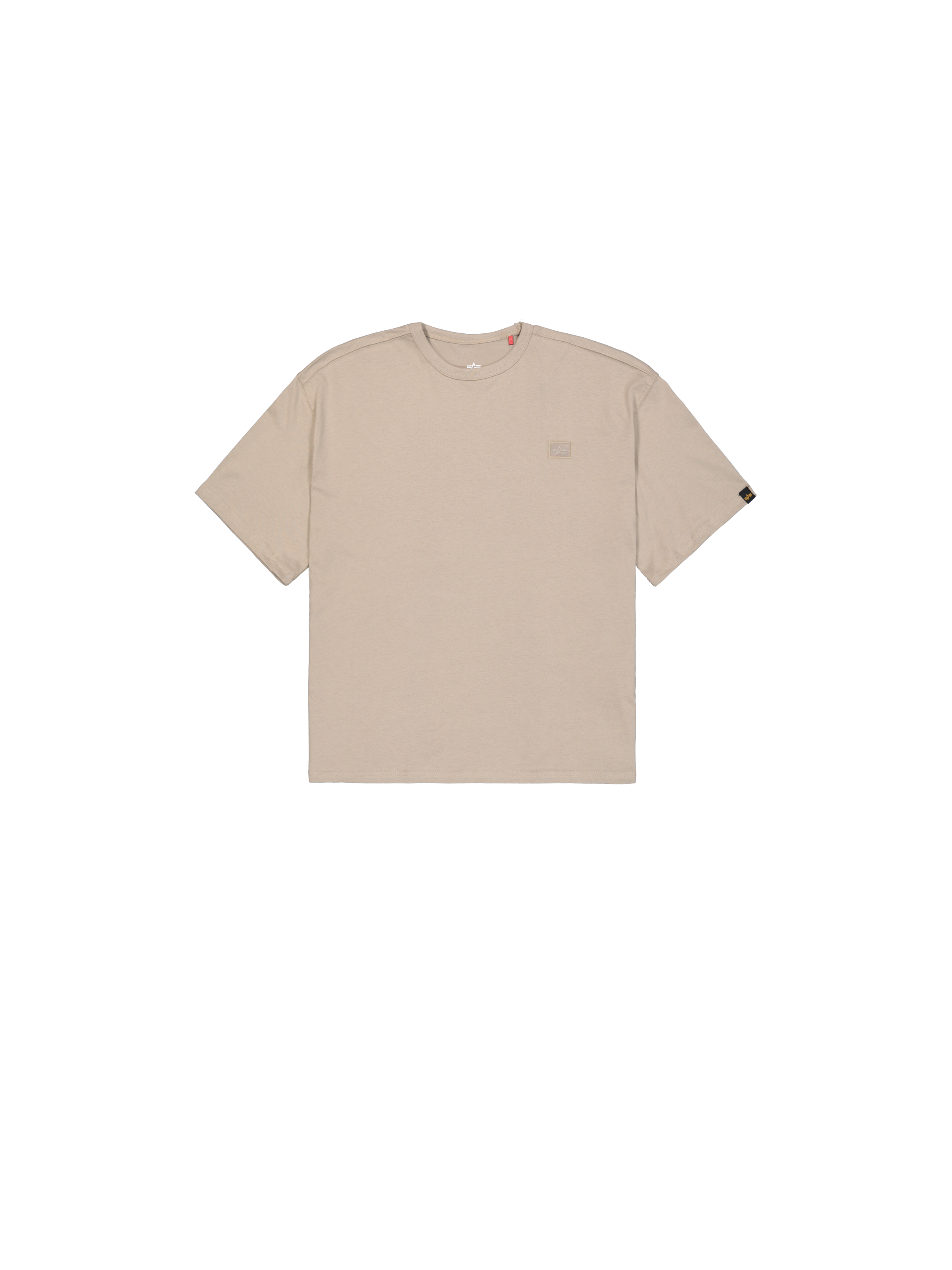 Alpha Essentials Rubber Logo T-Shirt Women vintage sand 146061_679_1_flatlay_00001_98376.png