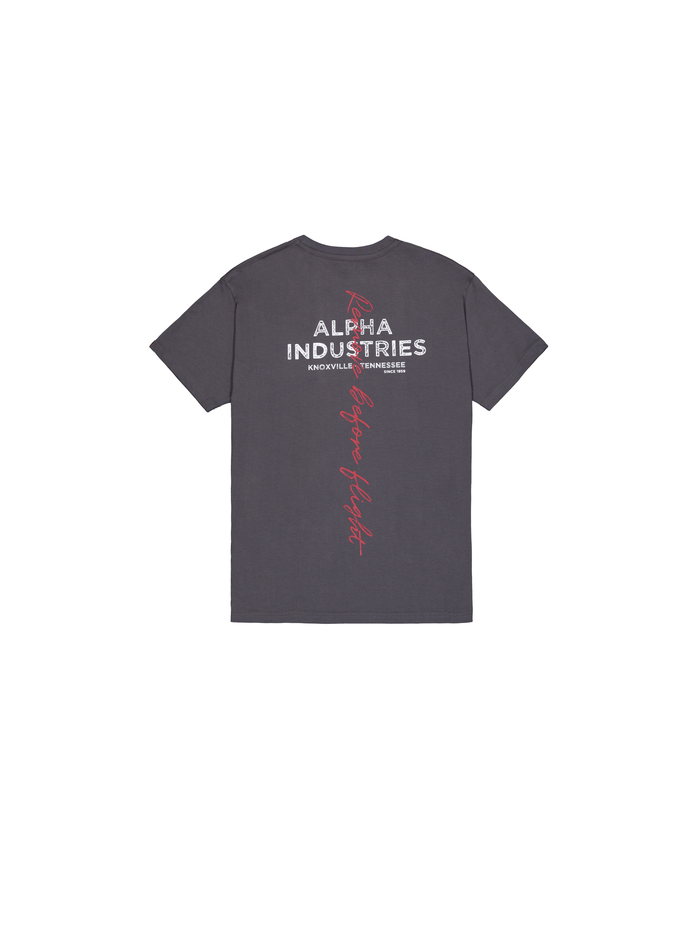 Signature Backprint T-Shirt vintage grey 148516_684_1_flatlay_00002_160356