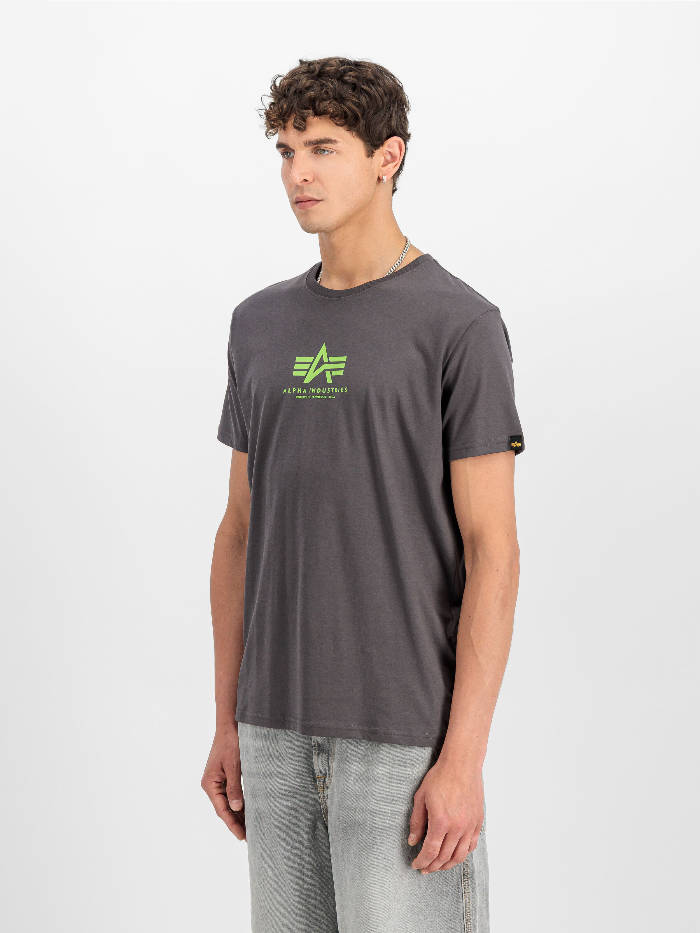 Basic Mid Logo T-Shirt vintage grey 118533_684_2_model_00002_190557