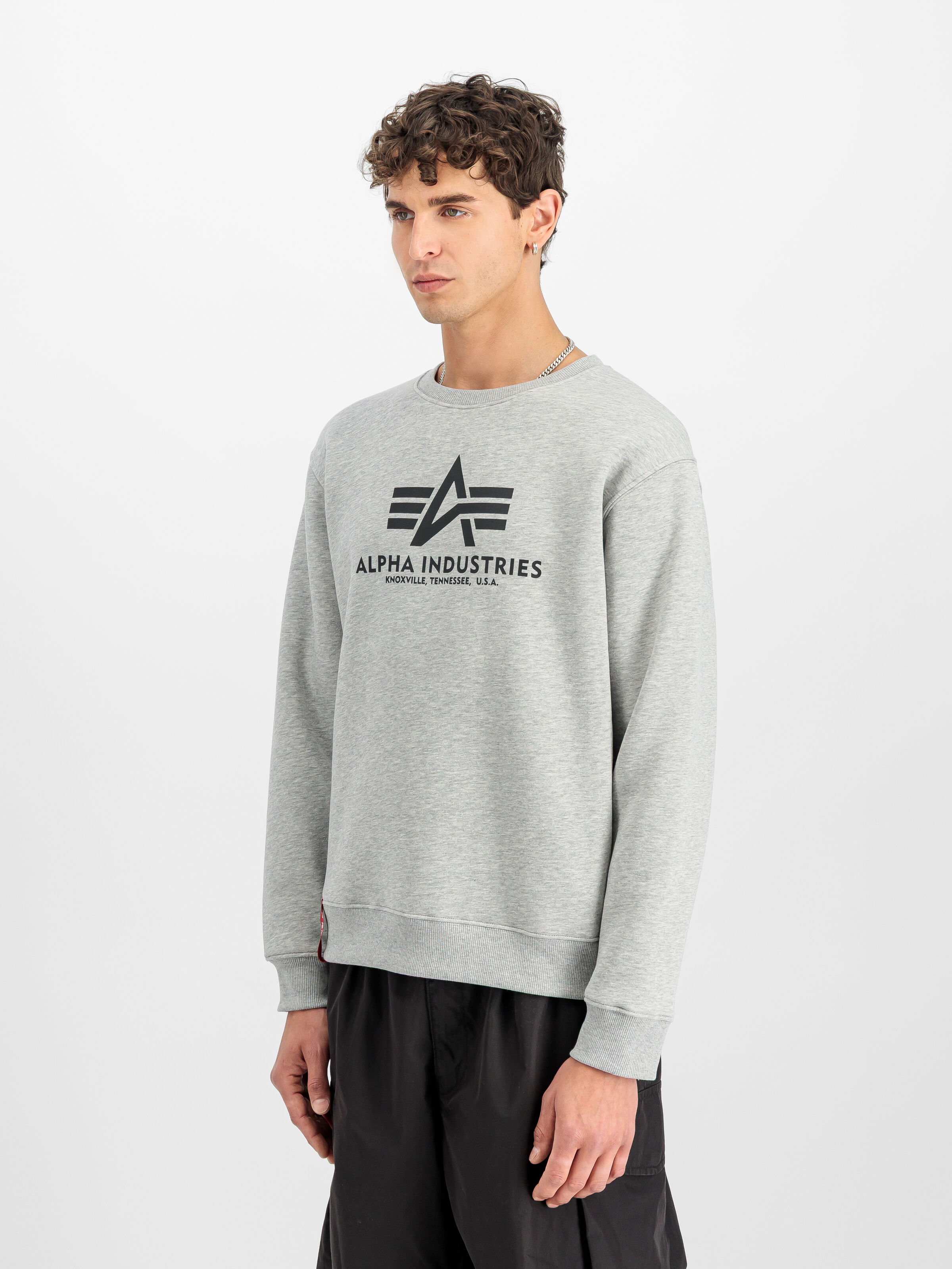 Basic Big Logo Sweatshirt grey heather 178302_17_2_model_00002_189780