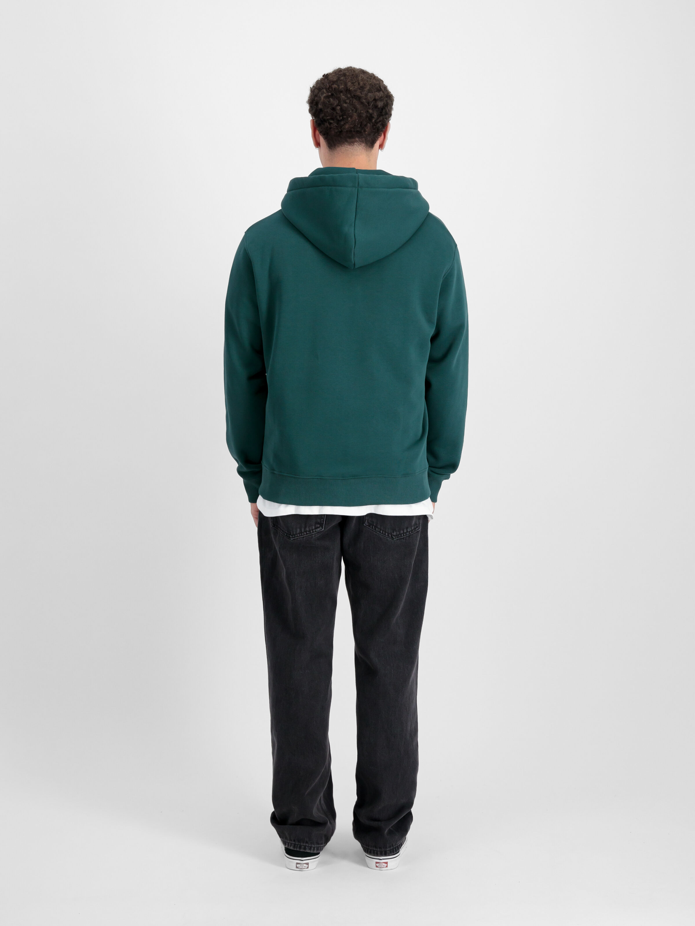 Basic Small Logo Zip Hoodie Force Green 118342_720_2_model_00002_97247