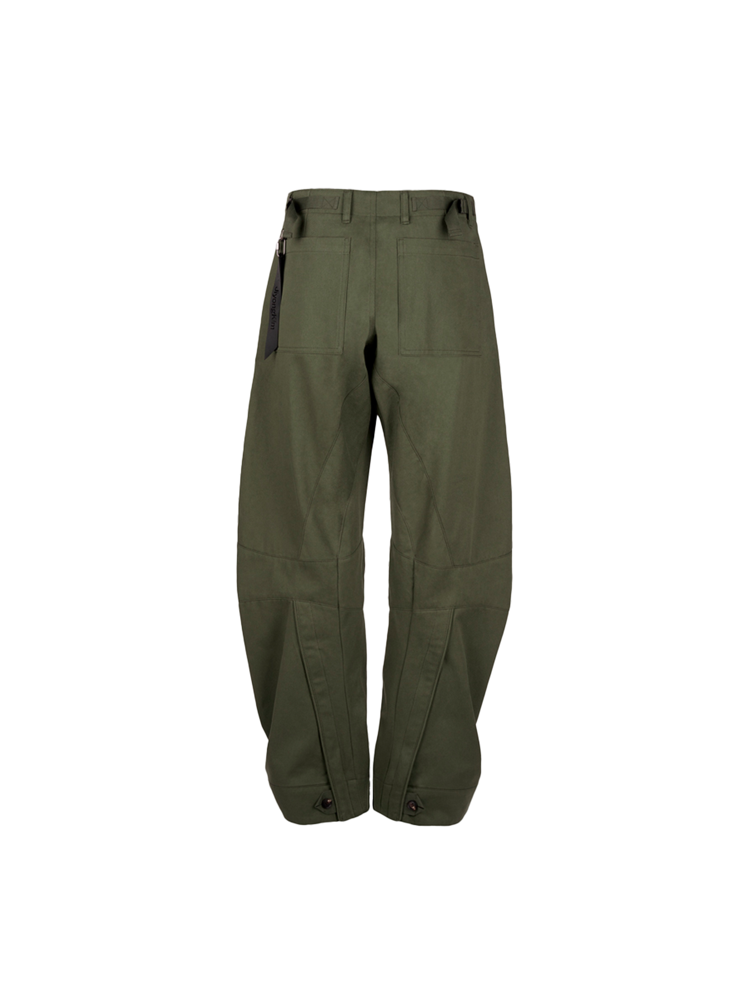 ALPHA X JIYOUNG KIM CURVED MULTI-POCKET TROUSERS light green 156270_120_1_flatlay_00002_157199