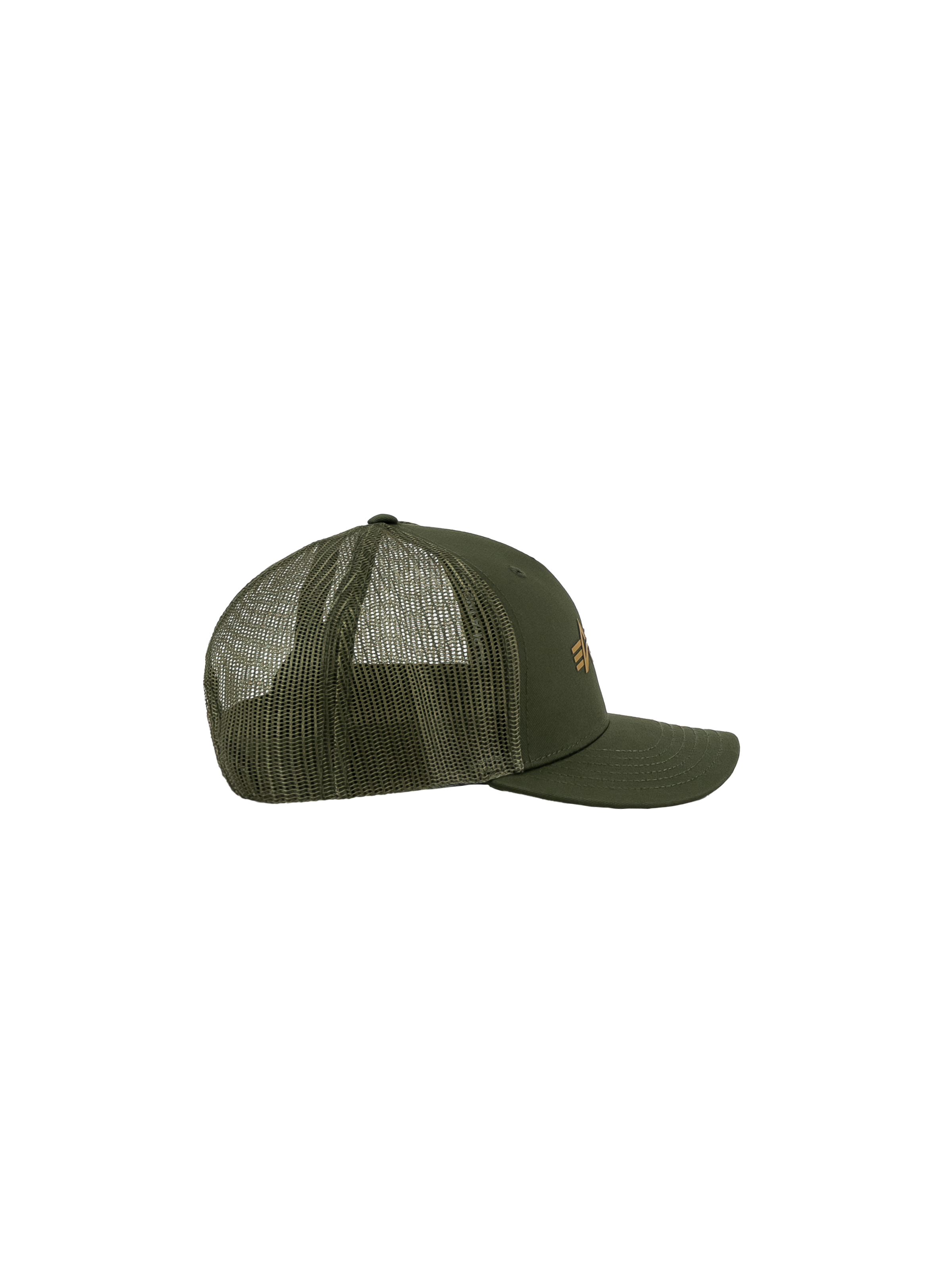 Alpha Label Trucker Cap dark olive 106901_142_3_detail_00002_153700