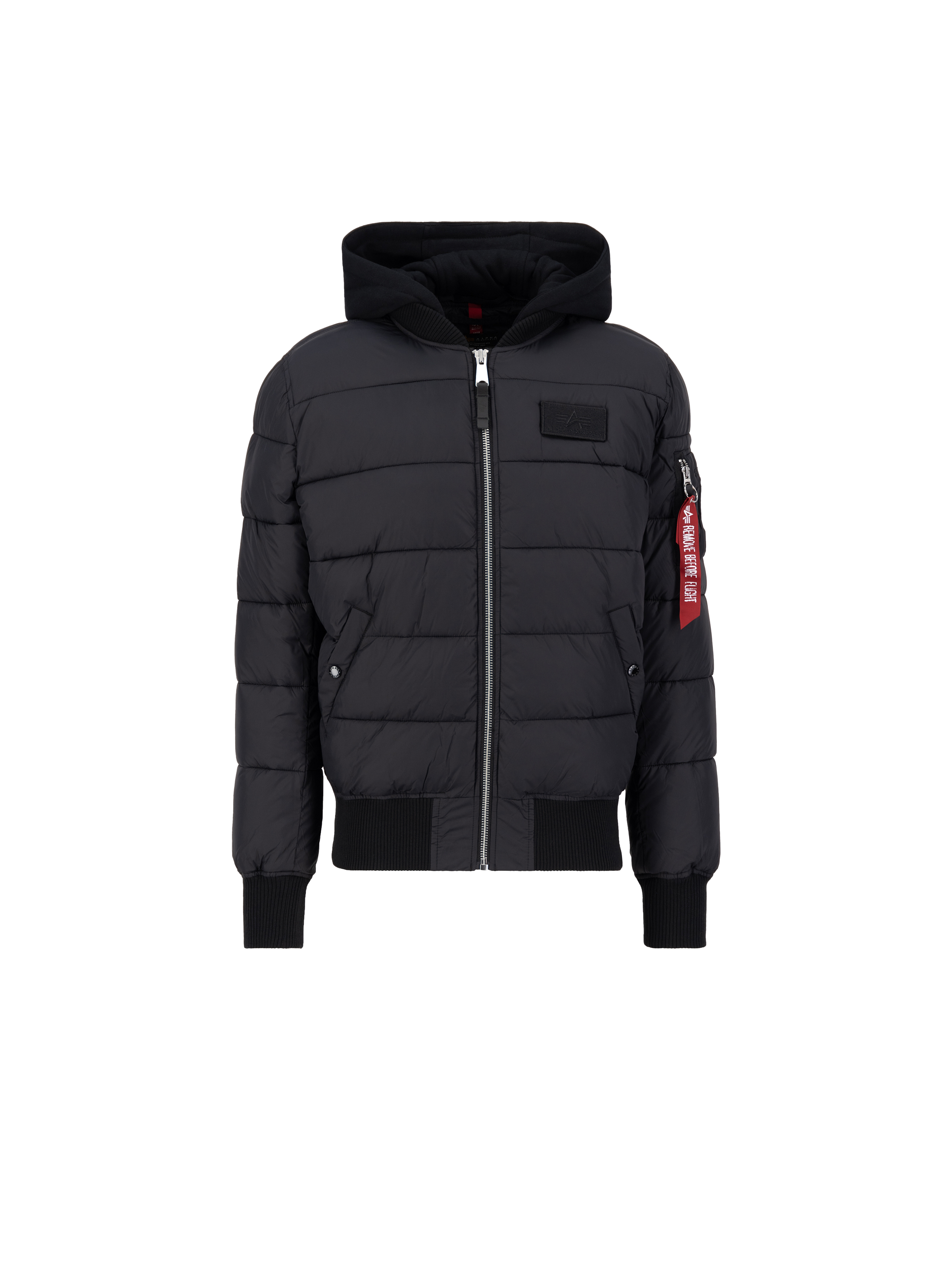 MA-1 Puffer Faux Down Zip Hood Bomber Jacket MA-1 Puffer Faux Down Zip Hood Bomber Jacket