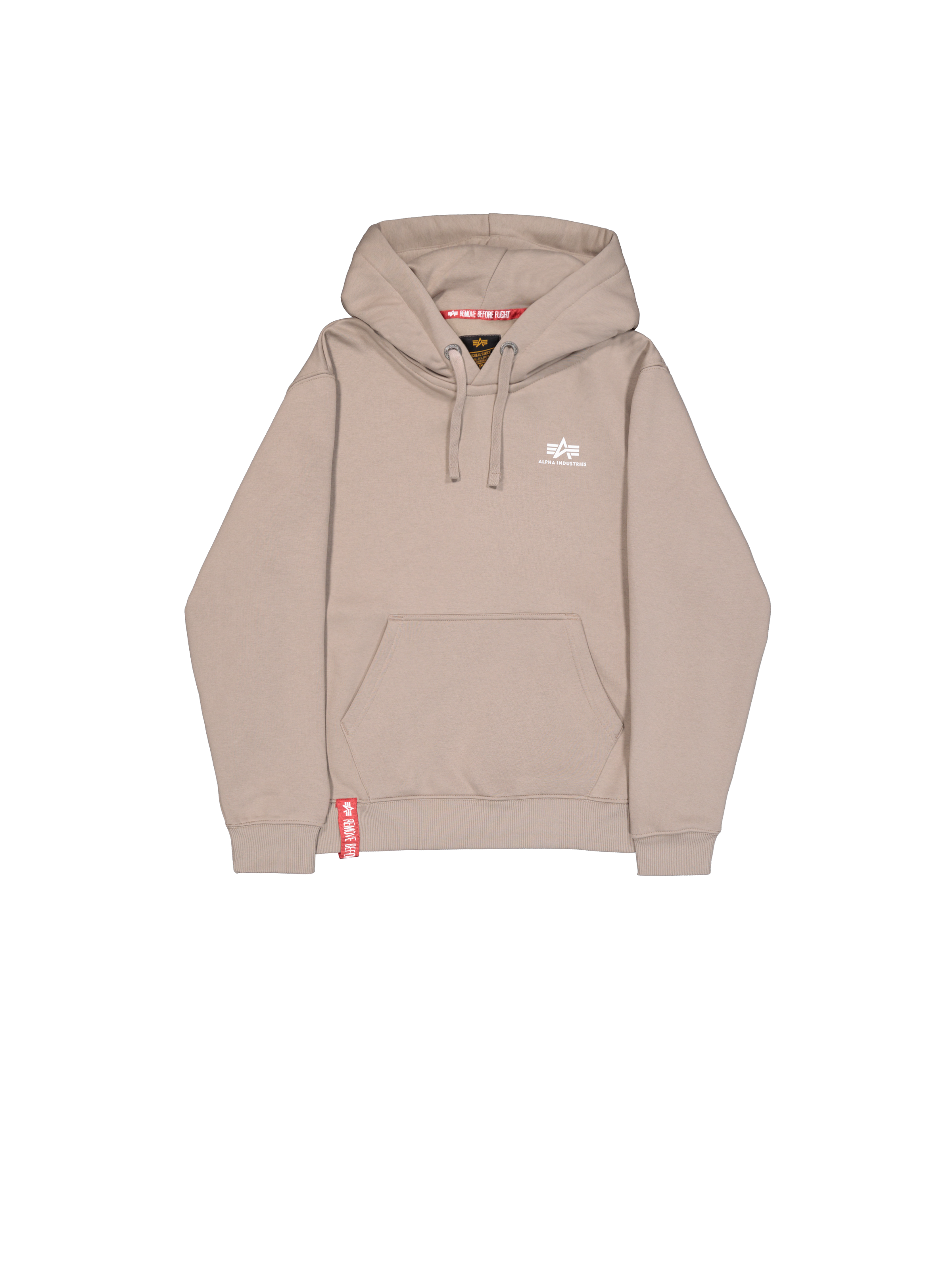 Basic Small Logo Hoodie vintage sand