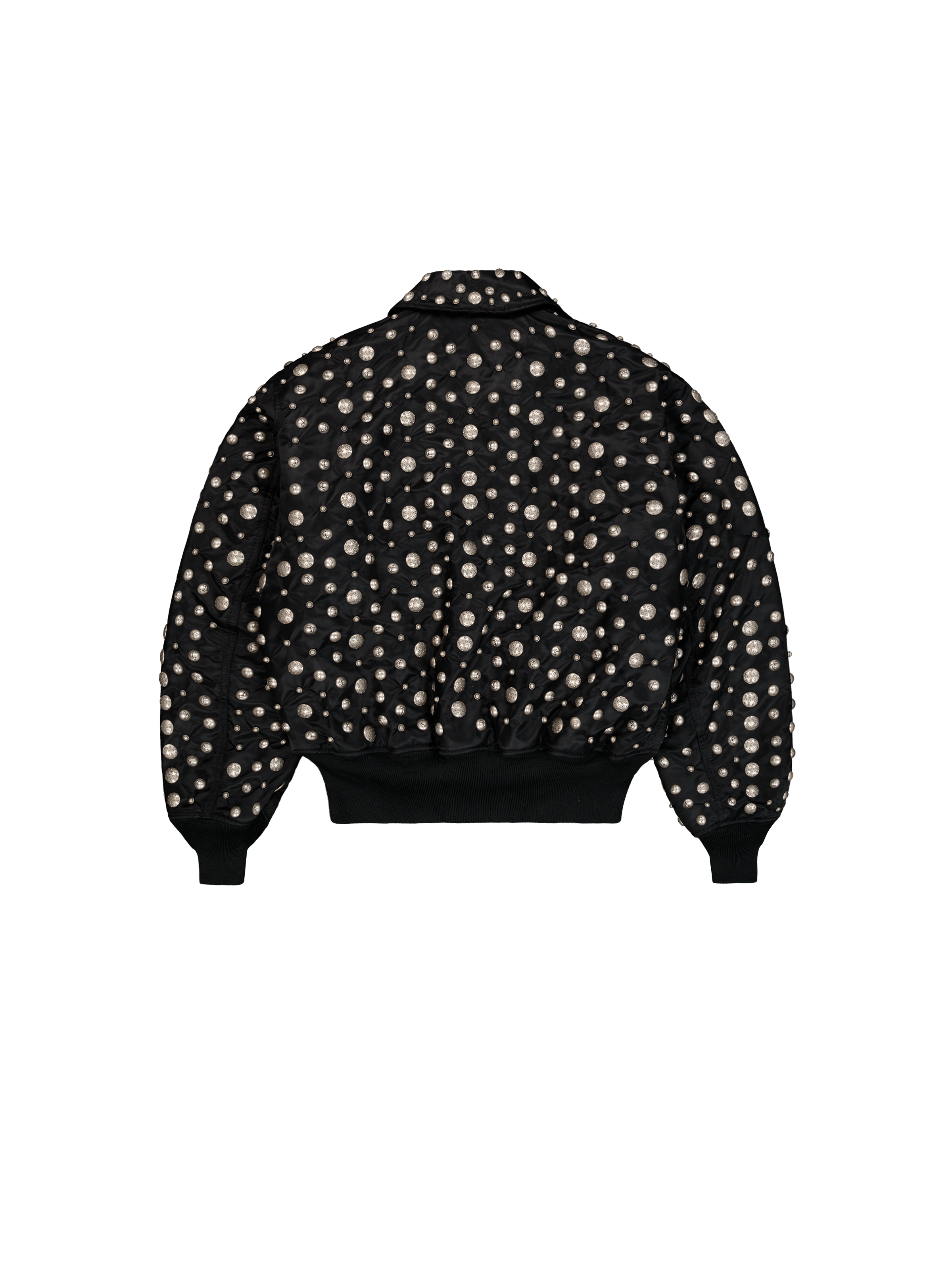 ALPHA x THUG CLUB CWU-45P ALL OVER RIVET Bomber Jacket black 258151_03_1_flatlay_00002_208835