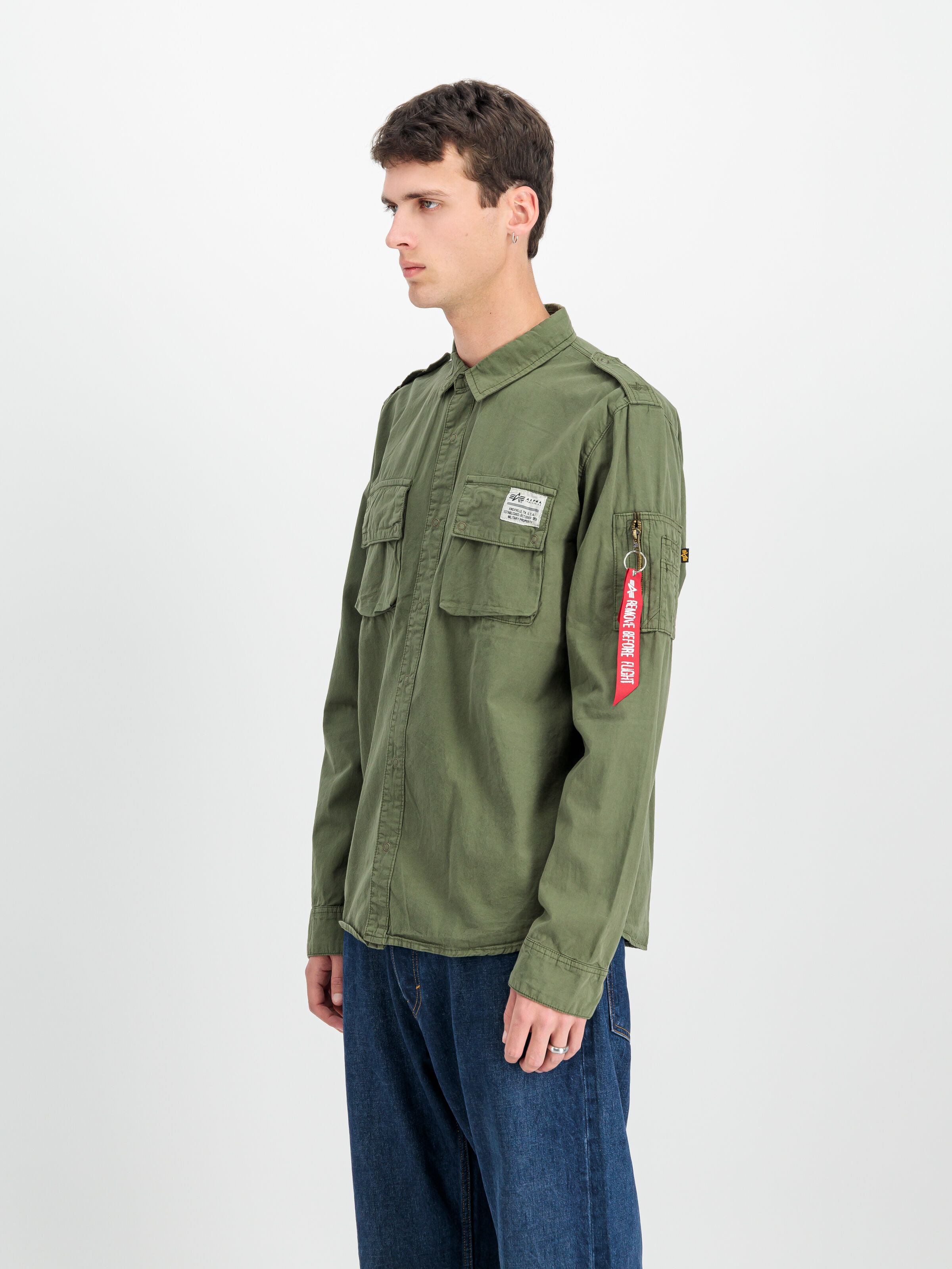 Urban Military Shirt dark olive 138420_142_2_model_00003_122431