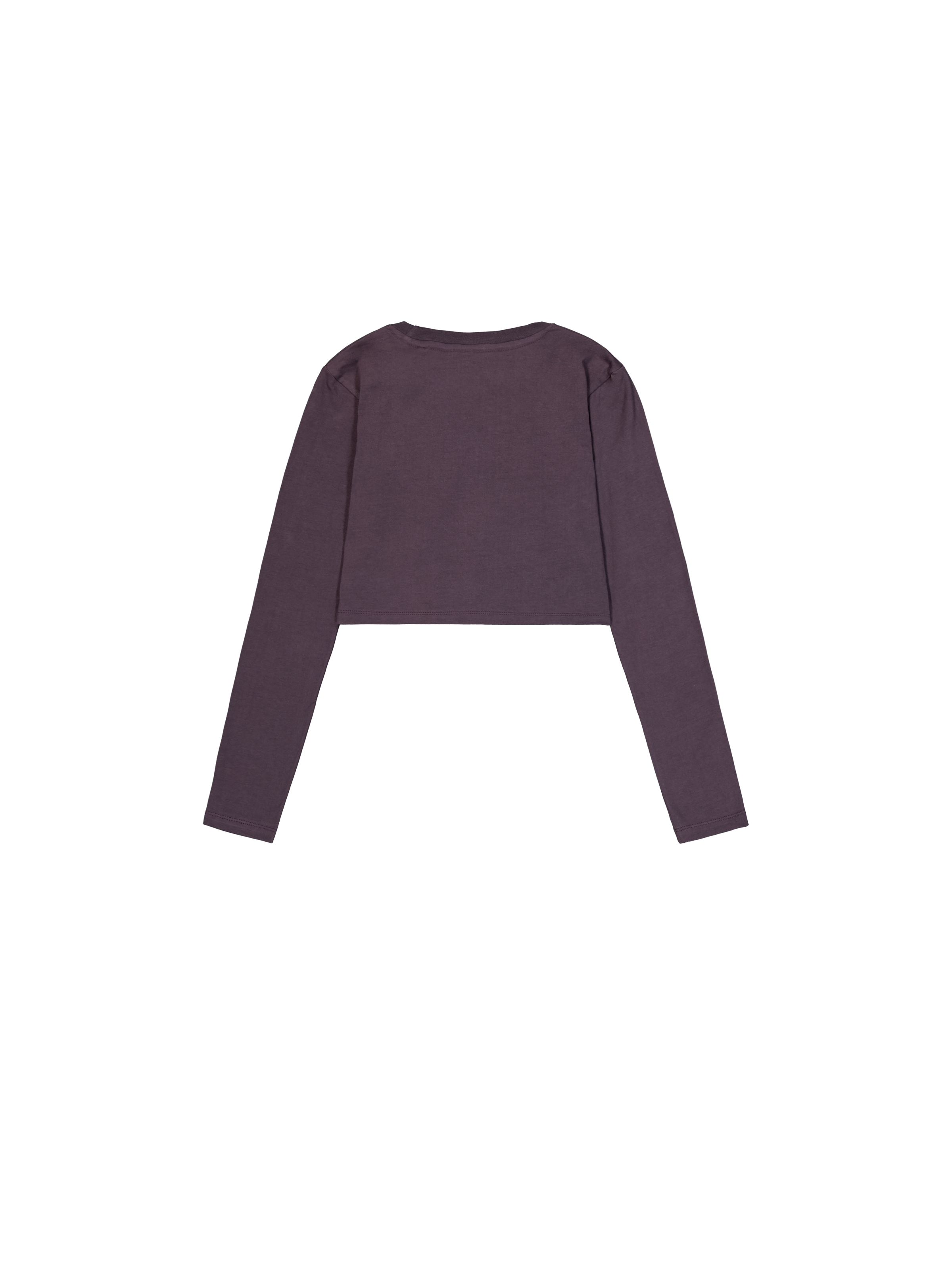 Basic Cropped Longsleeve Women Plum 116076_719_1_flatlay_00002_97210
