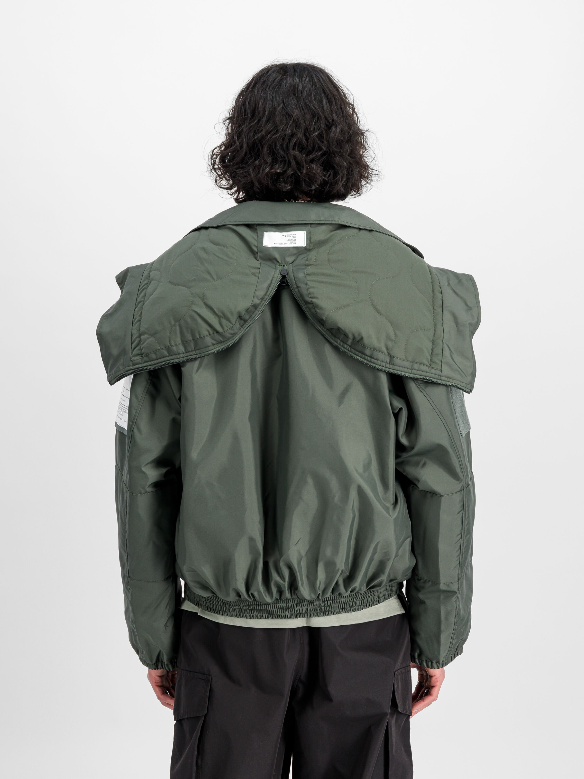 ALPHA X N.HOOLYWOOD CWU-45/P Bomber Jacket sage-green 148169_01_2_model_00005_126638