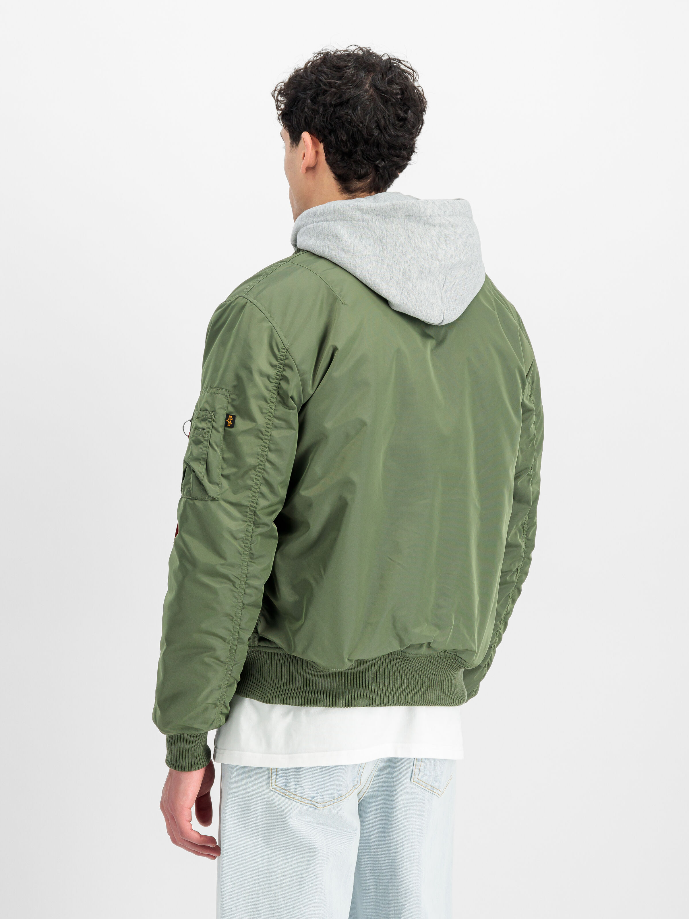 MA-1 TT Hood Two Tone Cold Weather Bomber Jacket sage-green 258100_01_2_model_00003_161510