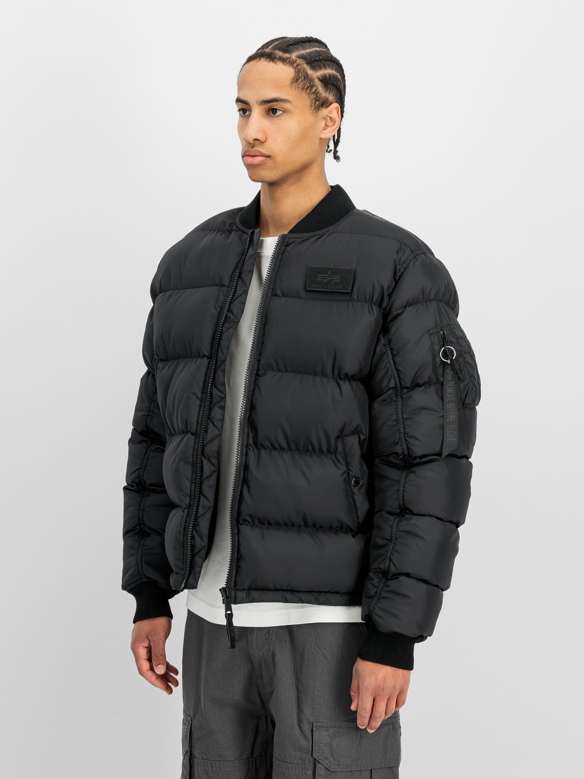 MA-1 Puffer Back Embroidery Logo Winter Jacket black 268137_03_2_model_00002_235948