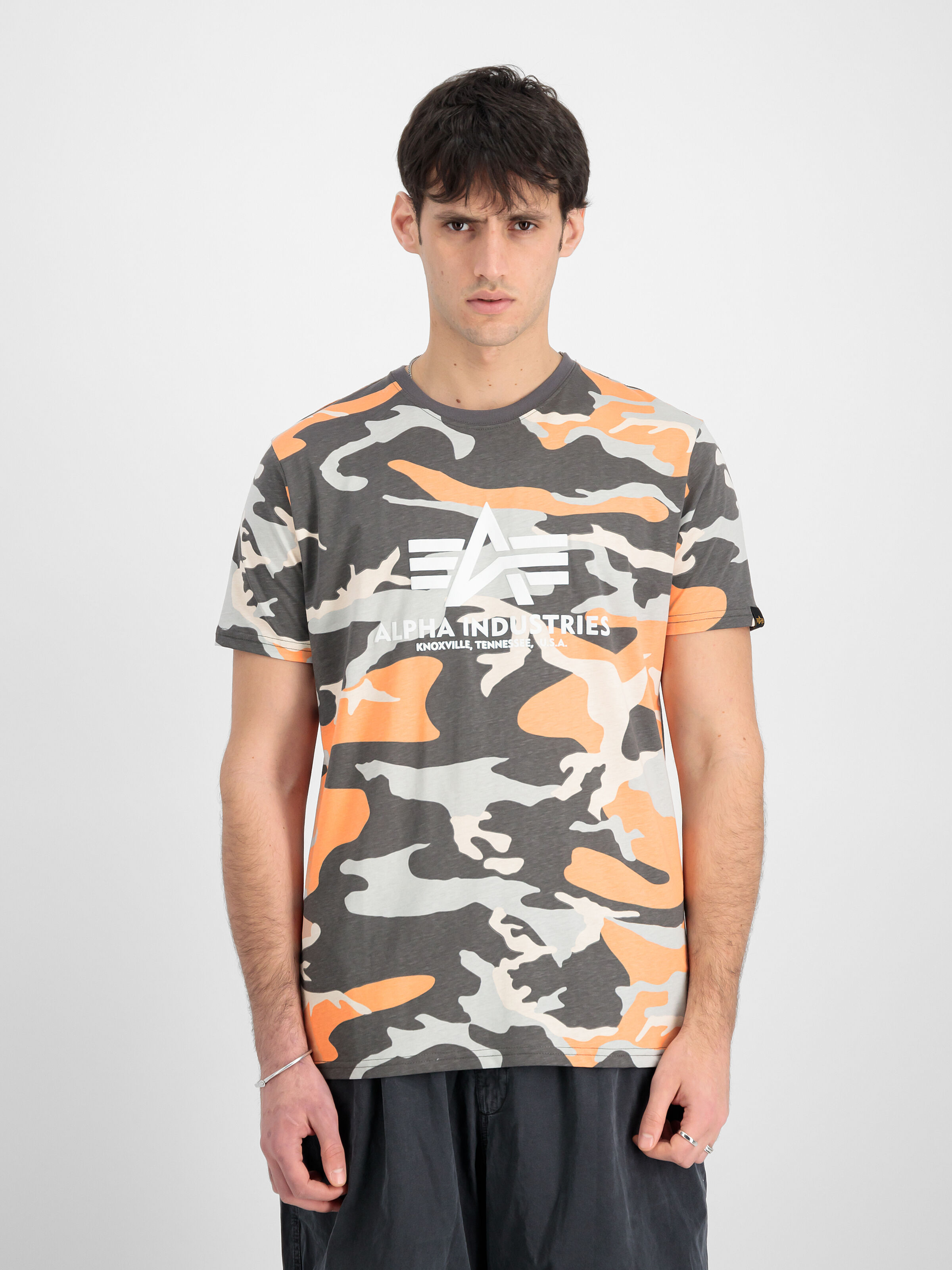 Basic Big Logo Camo PP T-Shirt orange grey camo 100501CPP_731_00006_182339