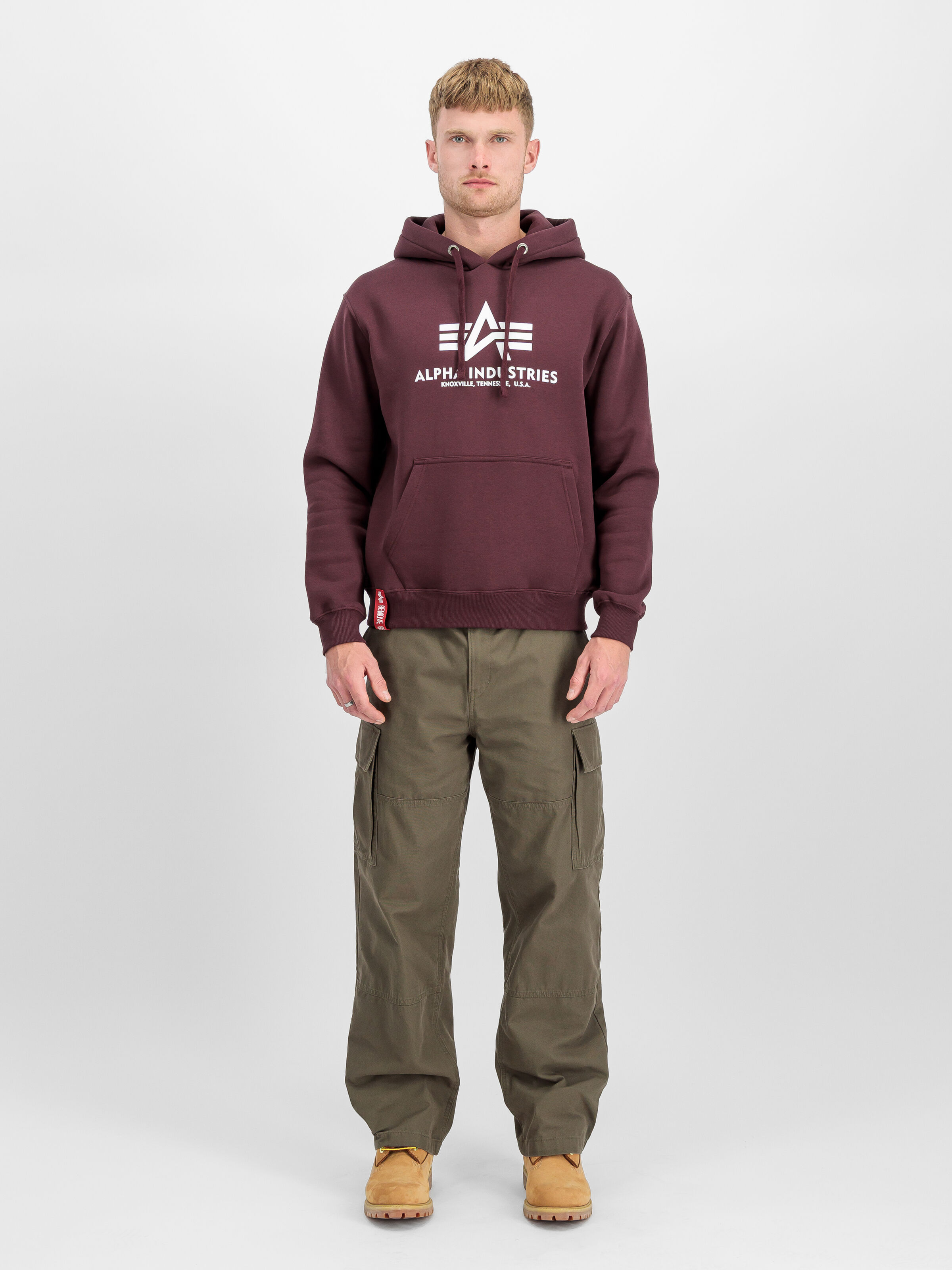 Basic Big Logo Hoodie deep maroon 178312_21_2_model_00001_191359