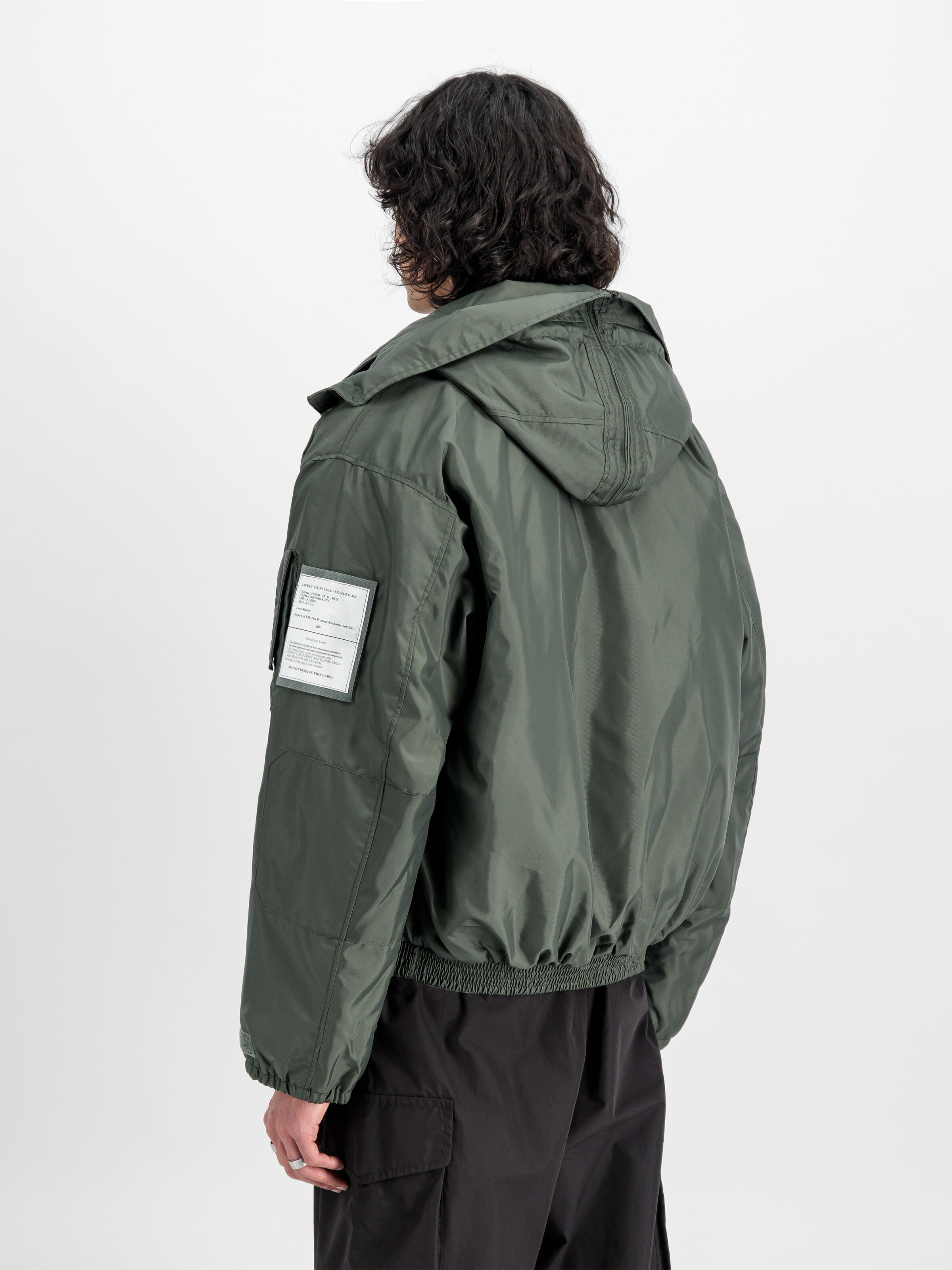 ALPHA X N.HOOLYWOOD CWU-45/P Bomber Jacket sage-green 148169_01_2_model_00004_126637