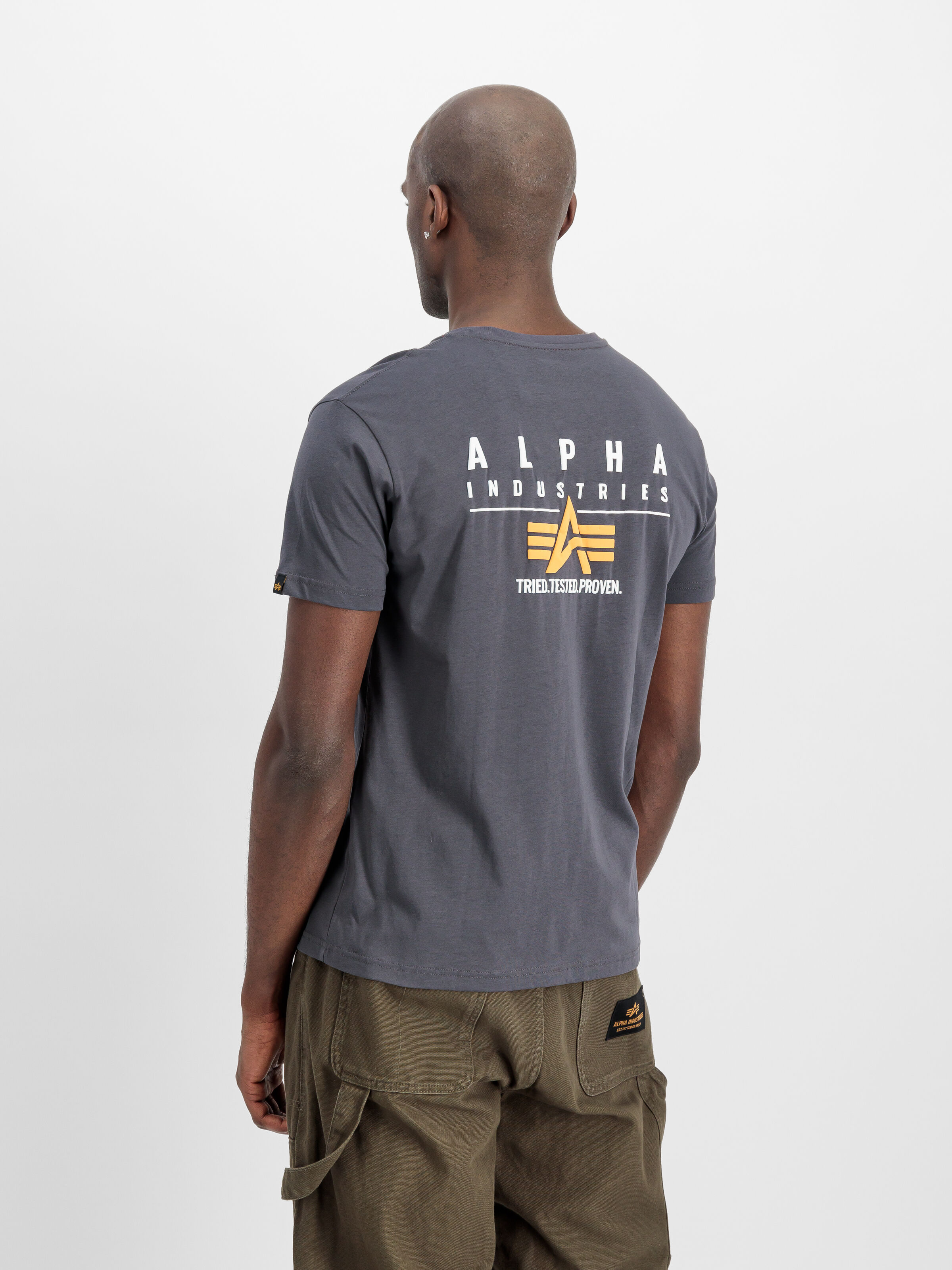 Puff Print Logo Backprint T-Shirt vintage grey 148521_684_2_model_00003_160297
