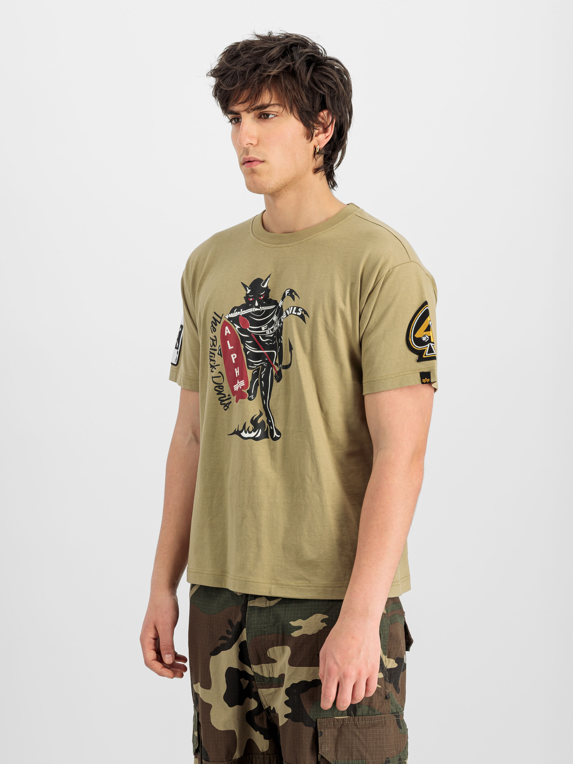 Black Devils T-Shirt light olive 268508_82_2_model_00002_232102