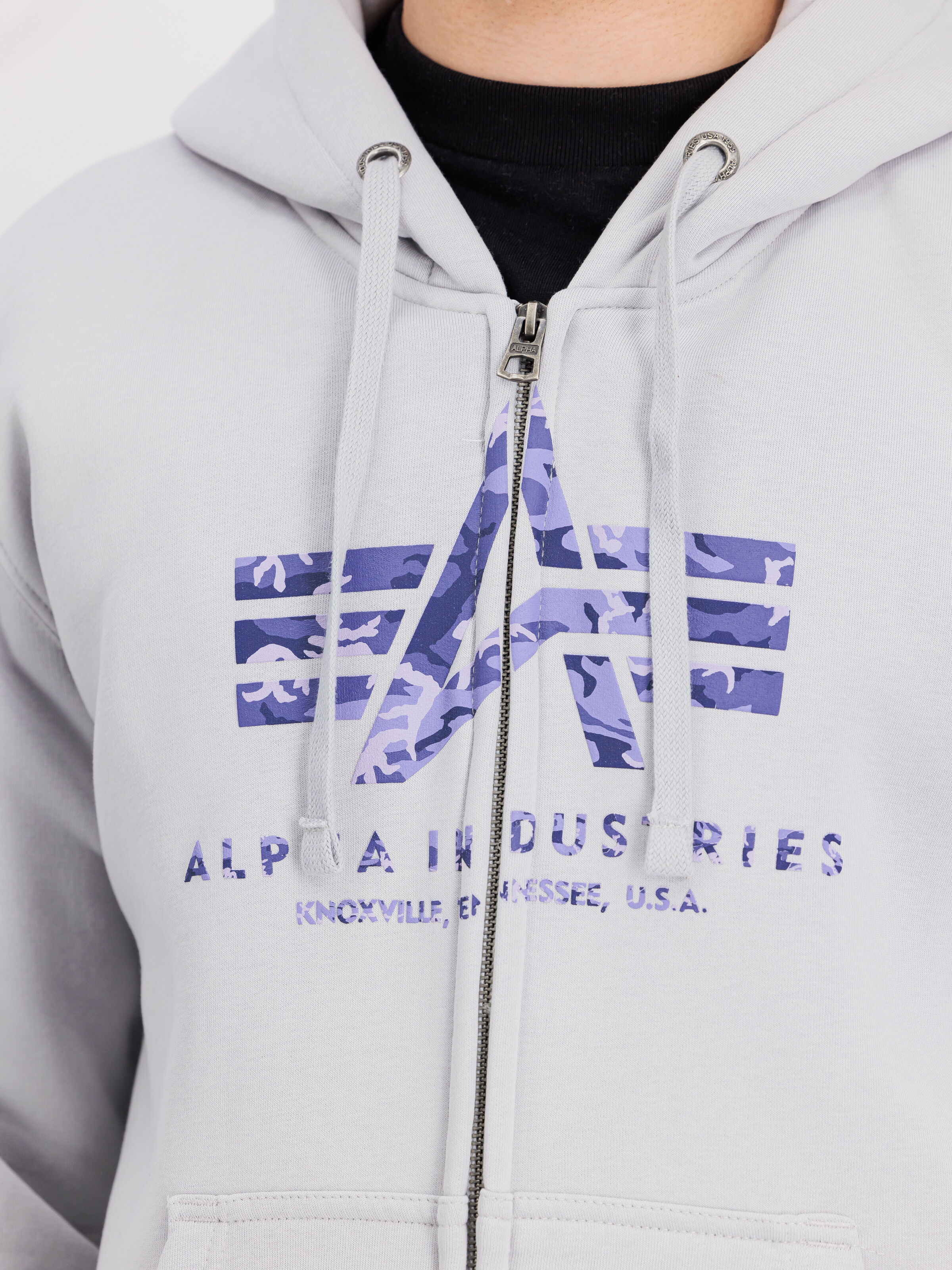 Basic Puff Print Camo Zip Hoodie pastel grey 178325PPC_666_3_detail_00001_125324