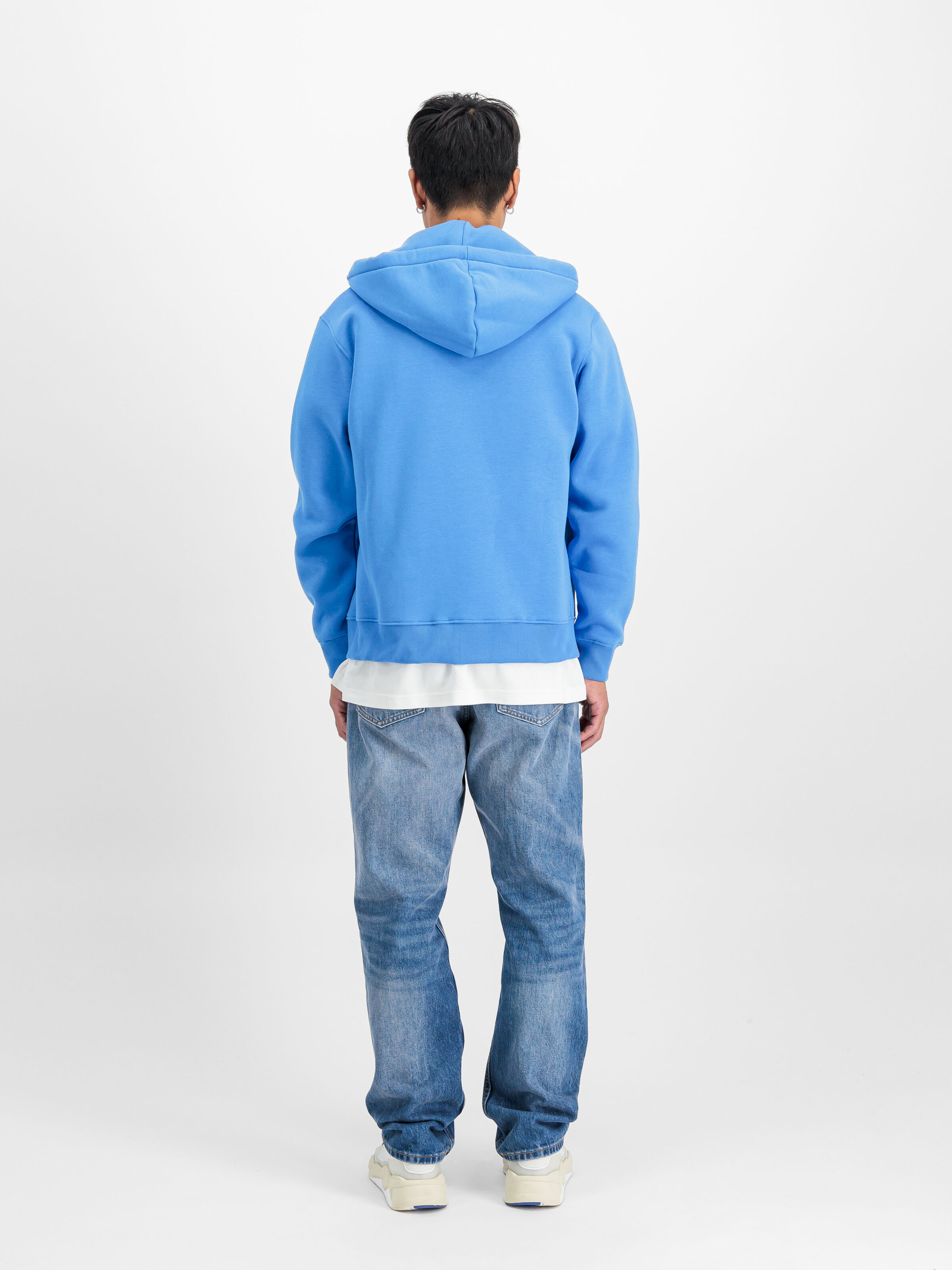 Basic Small Logo Zip Hoodie mediteranian blue 118342_737_2_model_00002_118624