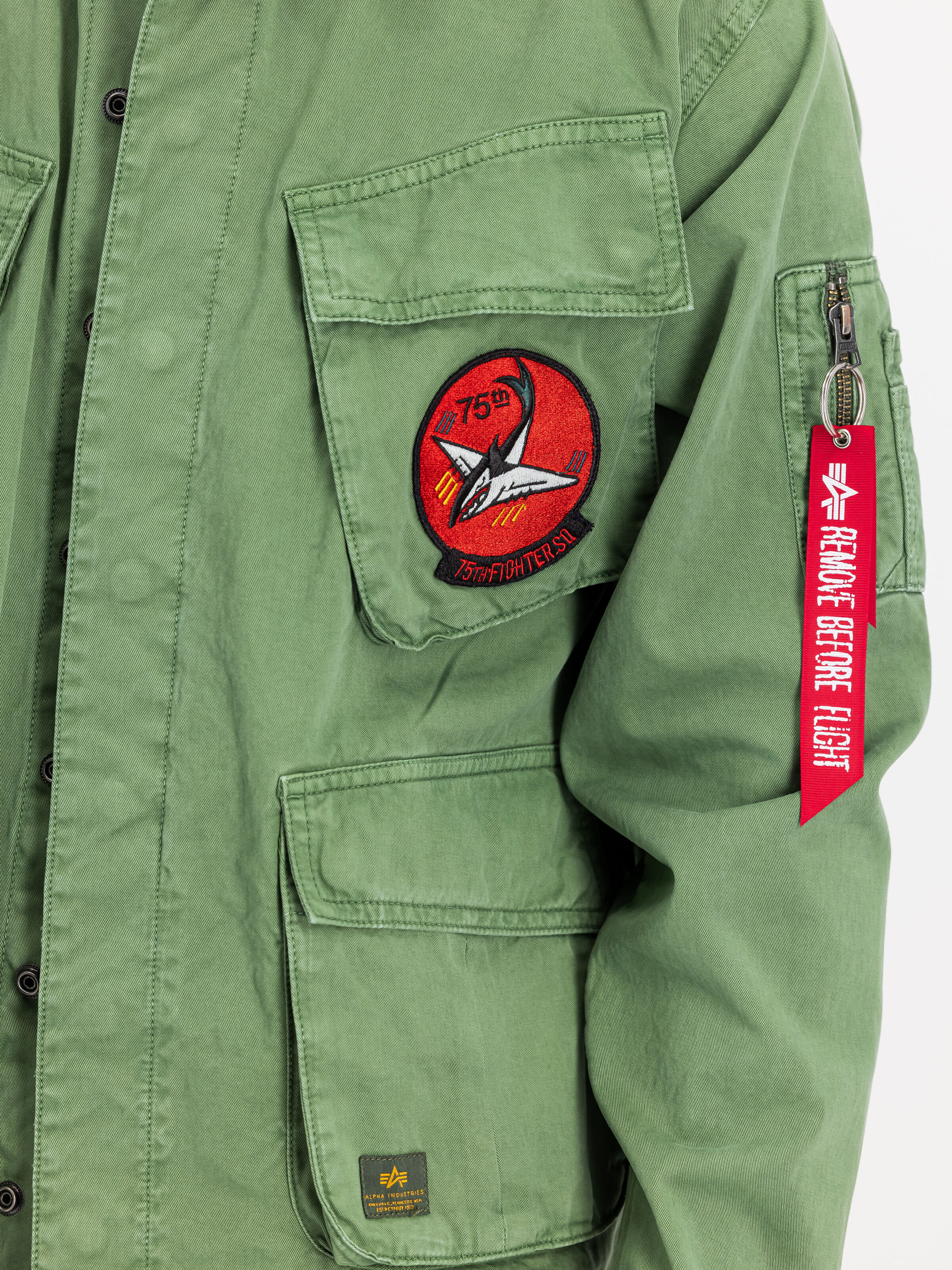 Field Jacket Flying Tigers Overshirt vintage green 156130_432_3_detail_00002_144339