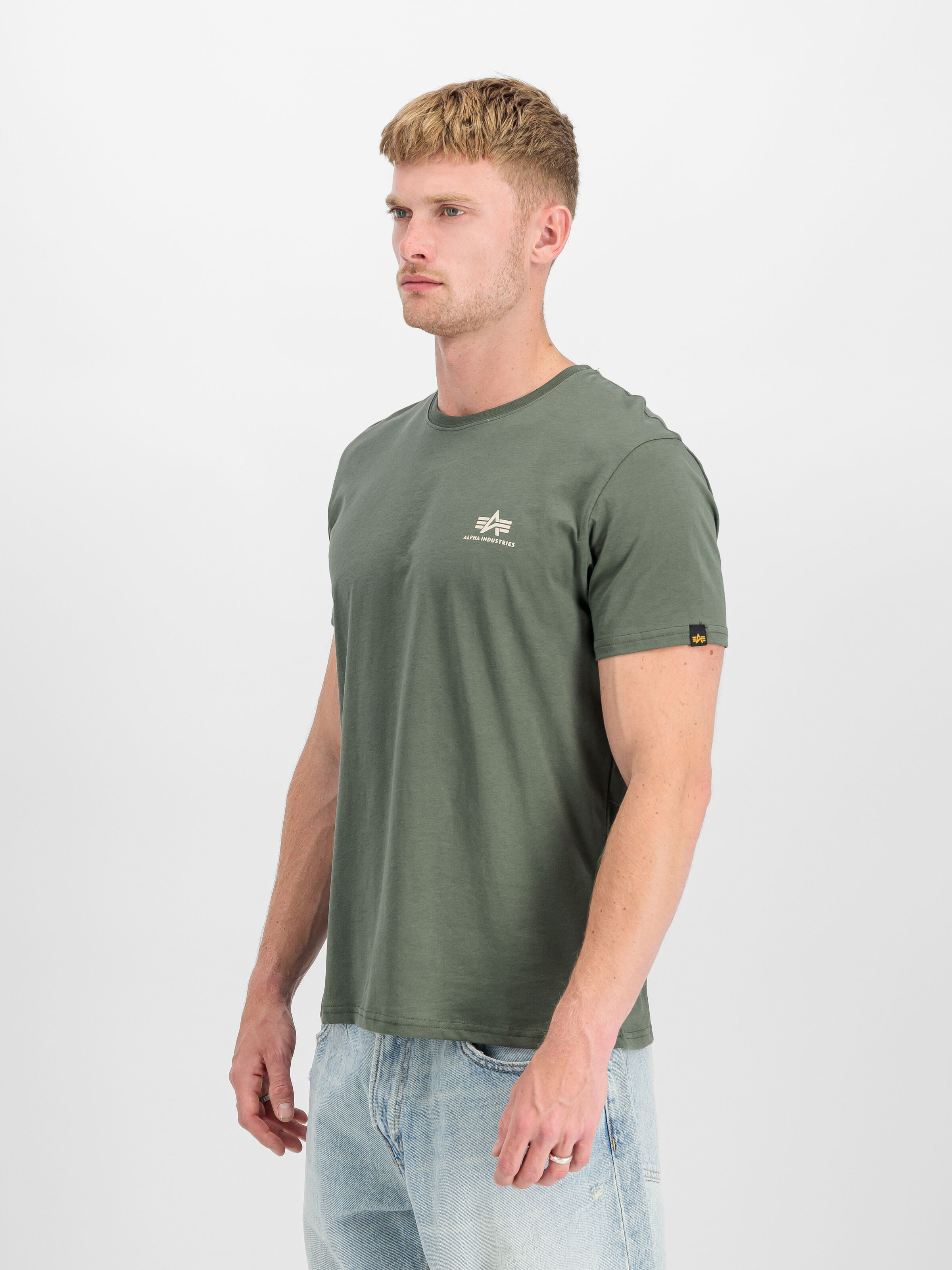 Basic Small Logo T-Shirt vintage green 188505_432_2_model_00002_192126