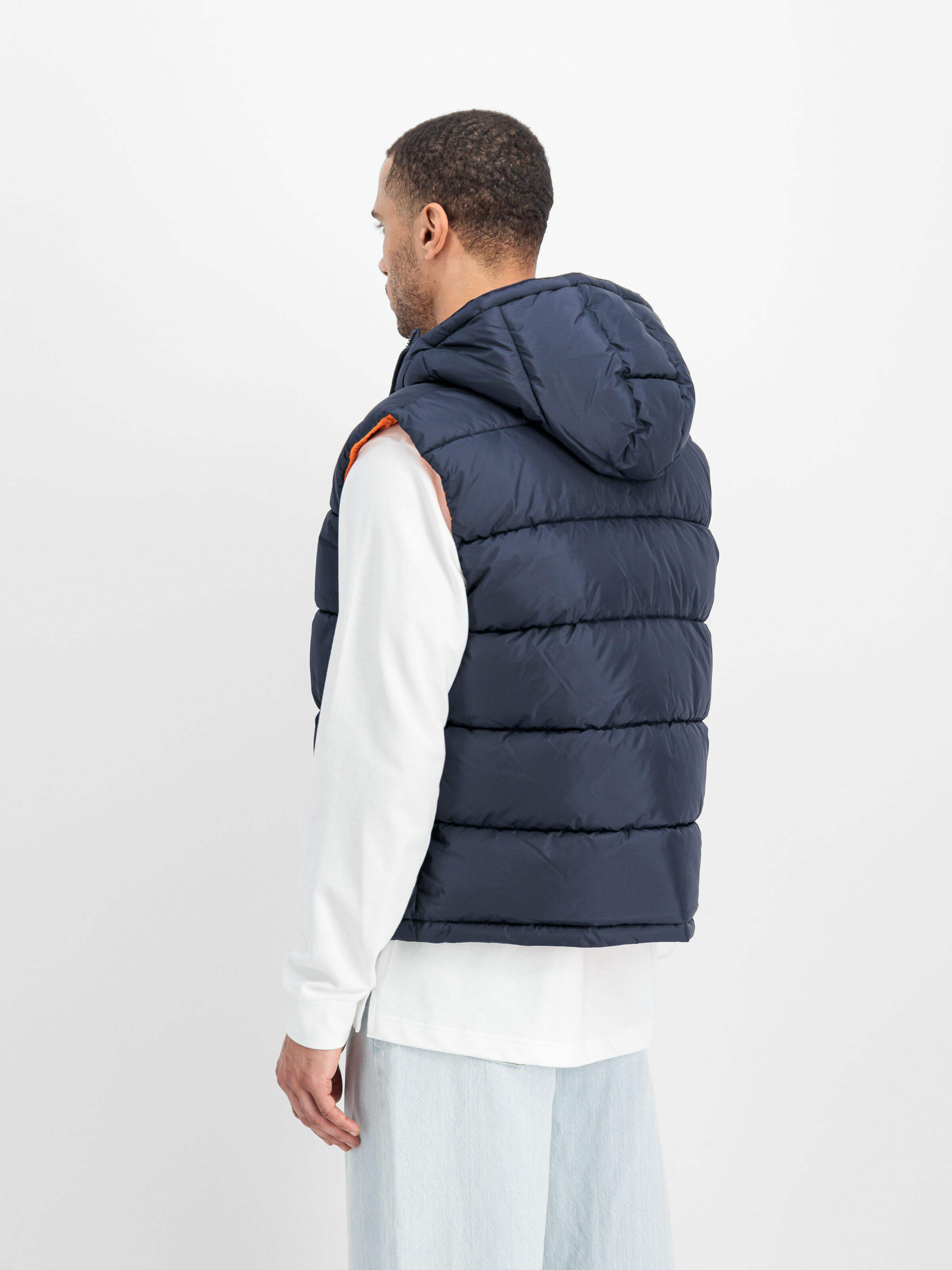 Hooded Faux Down Puffer Vest rep.blue 118110_07_2_model_00004_126203