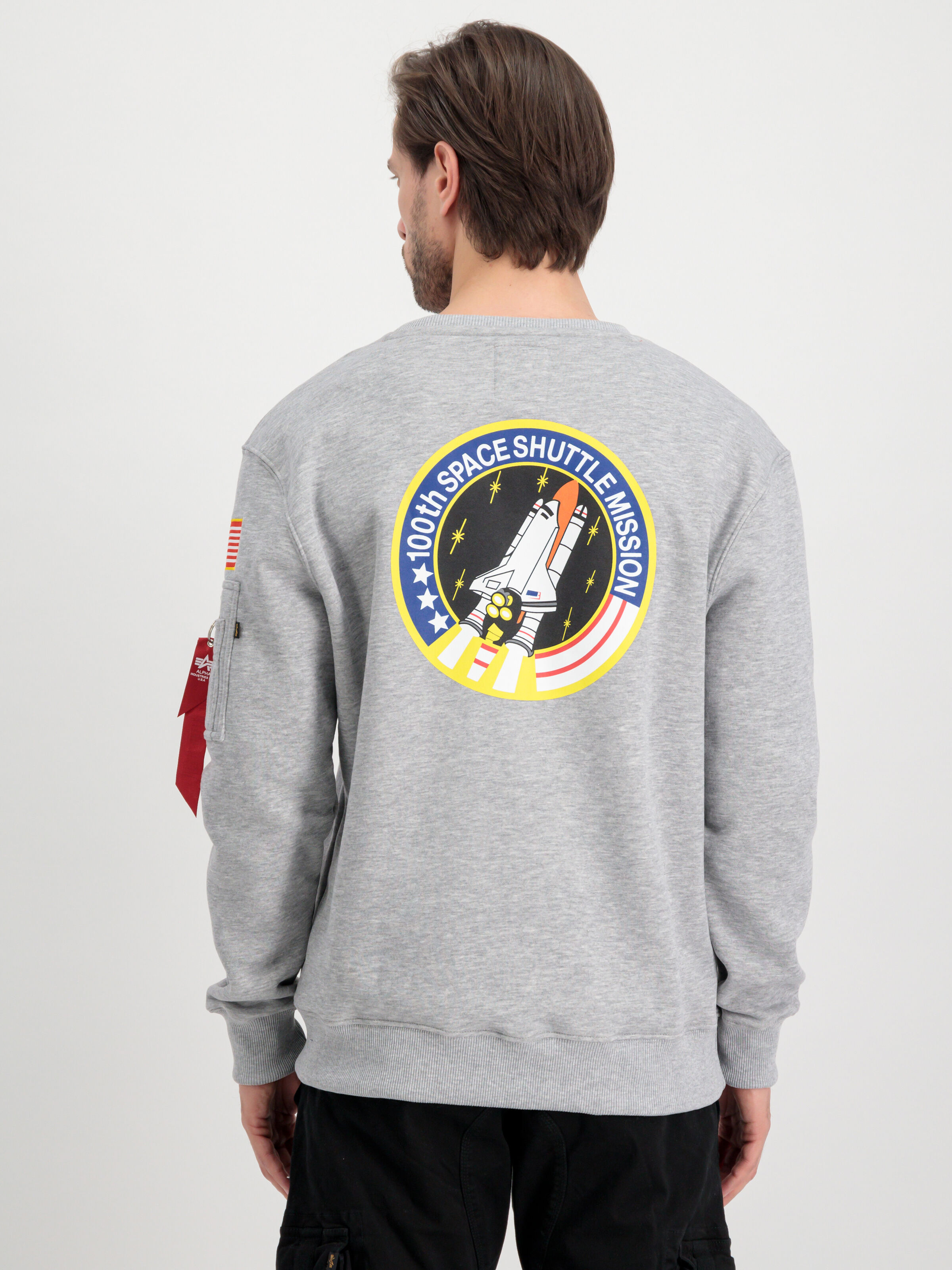 Space Shuttle Sweatshirt grey heather 178307_17_alpha_industries_space_shuttle_sweater_004_182705