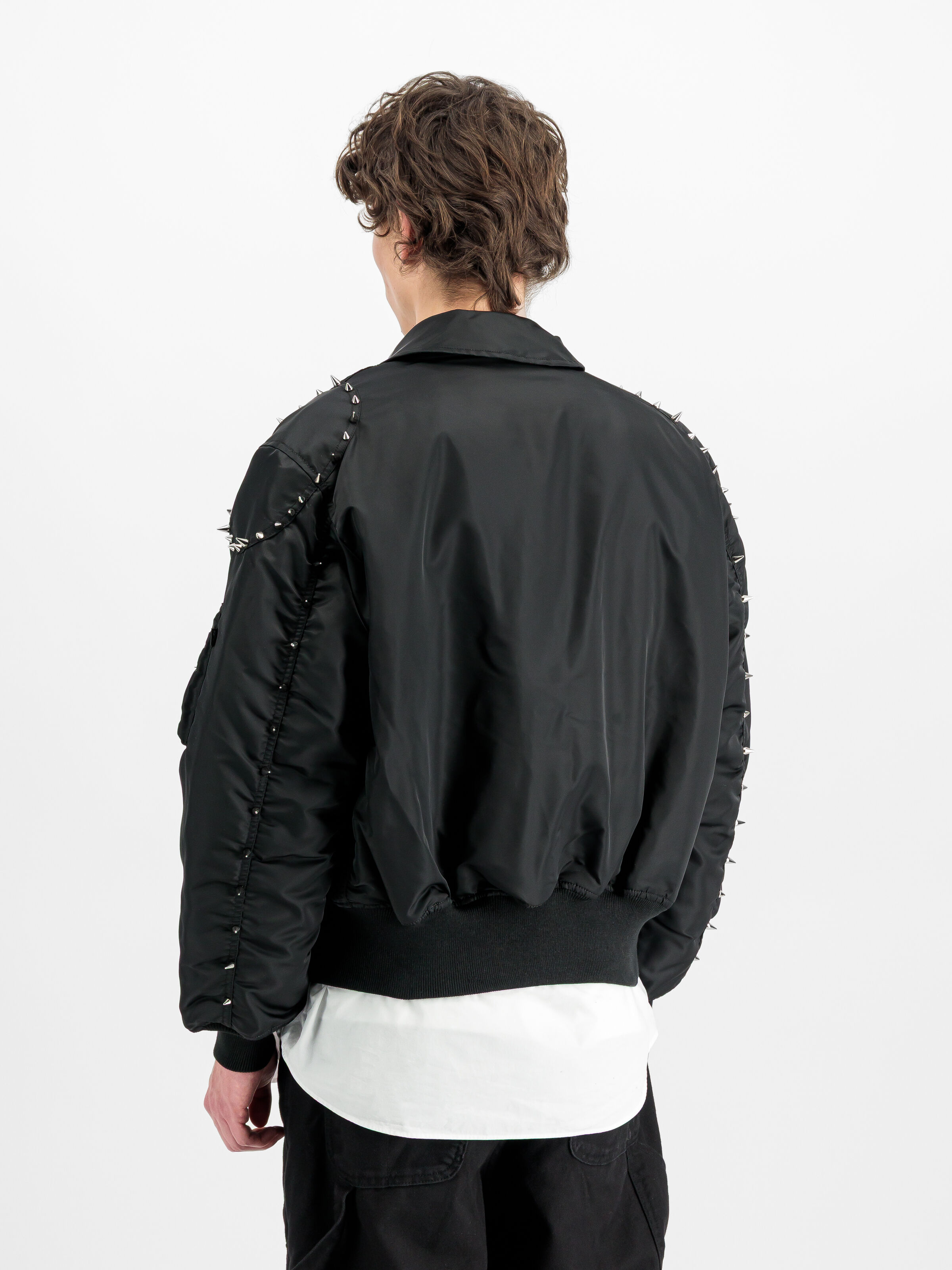ALPHA x THUG CLUB CWU-45P STUD Bomber Jacket black 258152_03_2_model_00004_209970