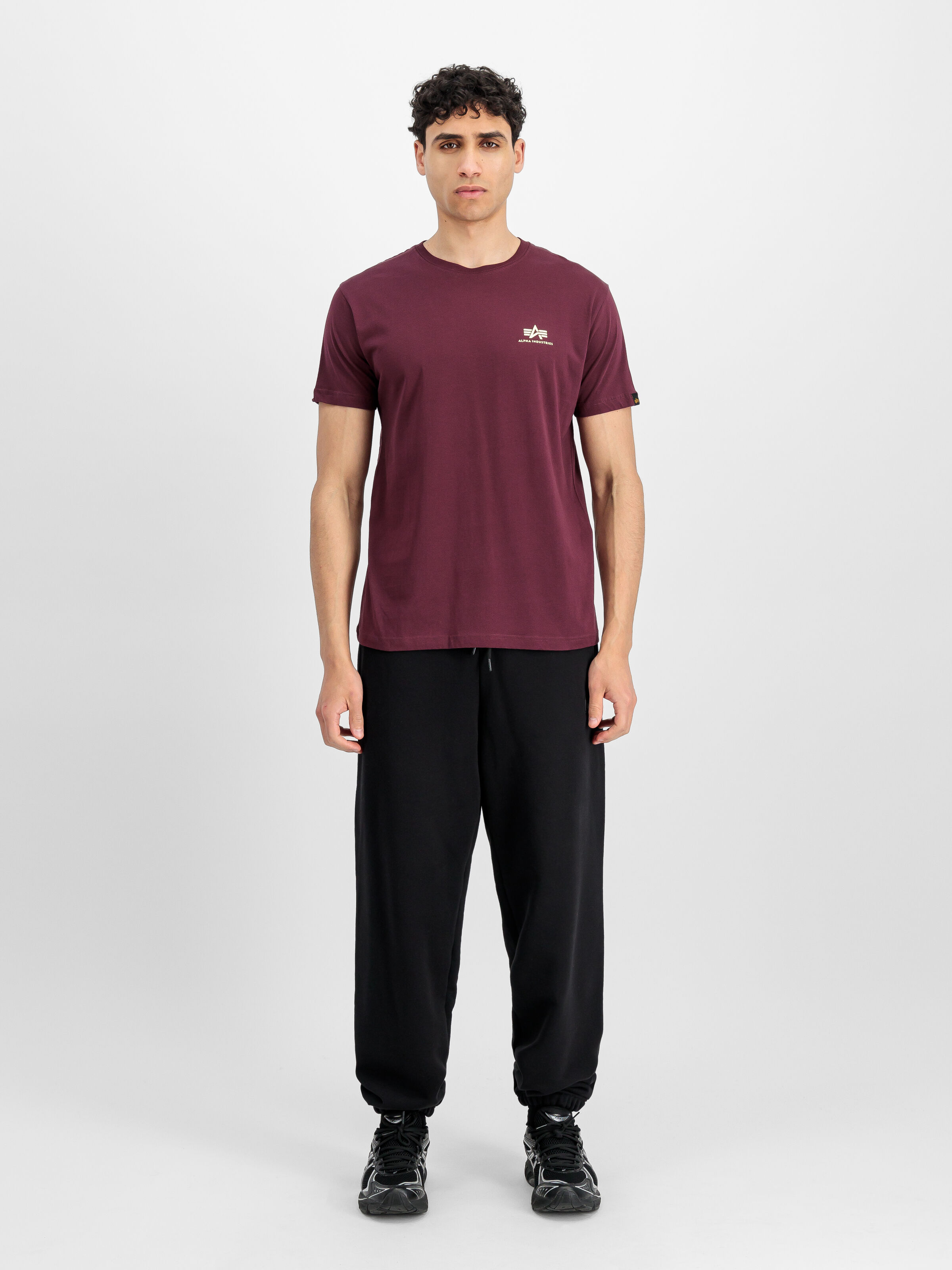 Basic Small Logo T-Shirt dark cherry 188505_608_2_model_00001_166741