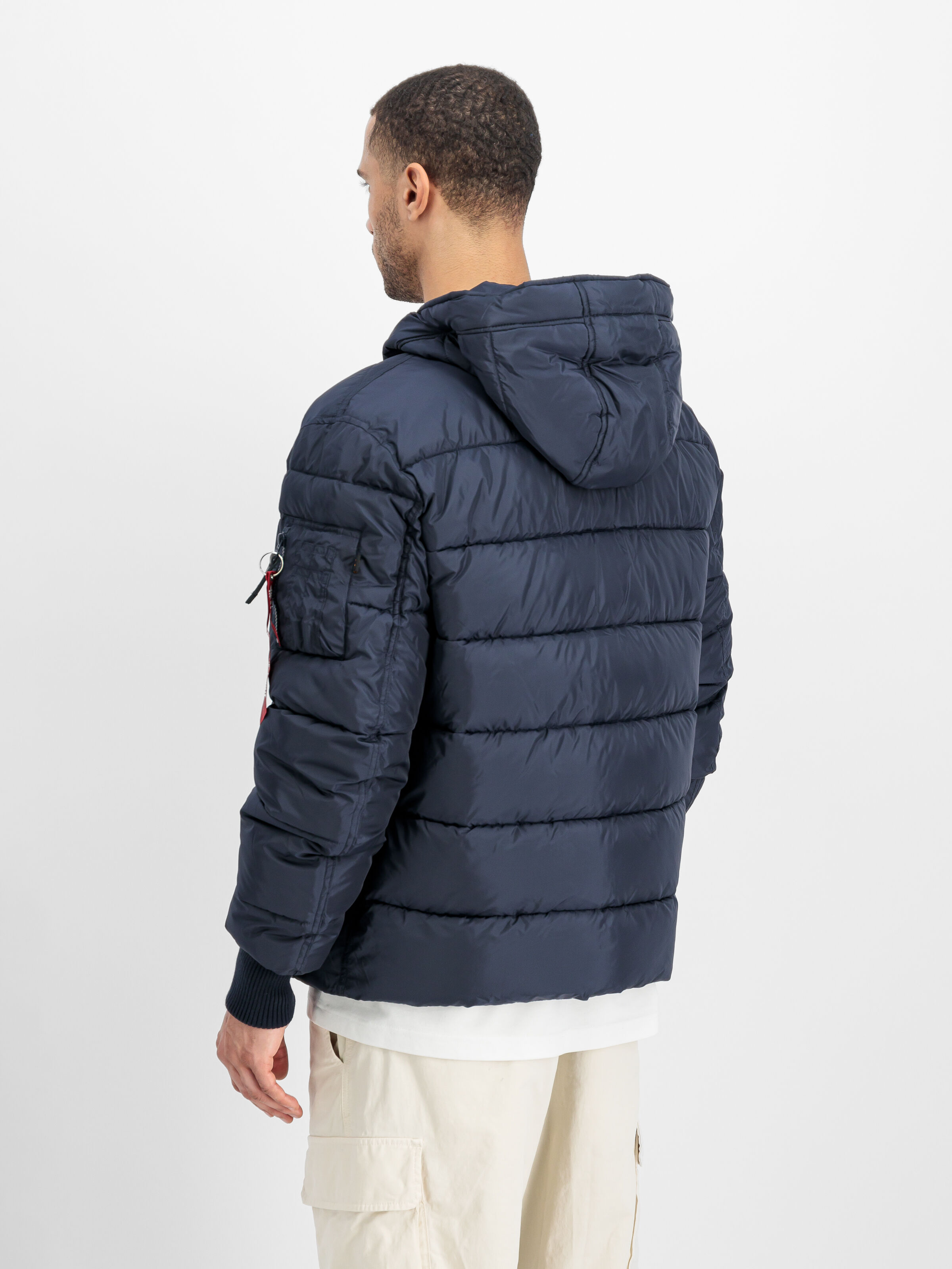 Hooded Puffer Alpha Faux Down Winter Jacket rep.blue 118113_07_2_model_00004_126194