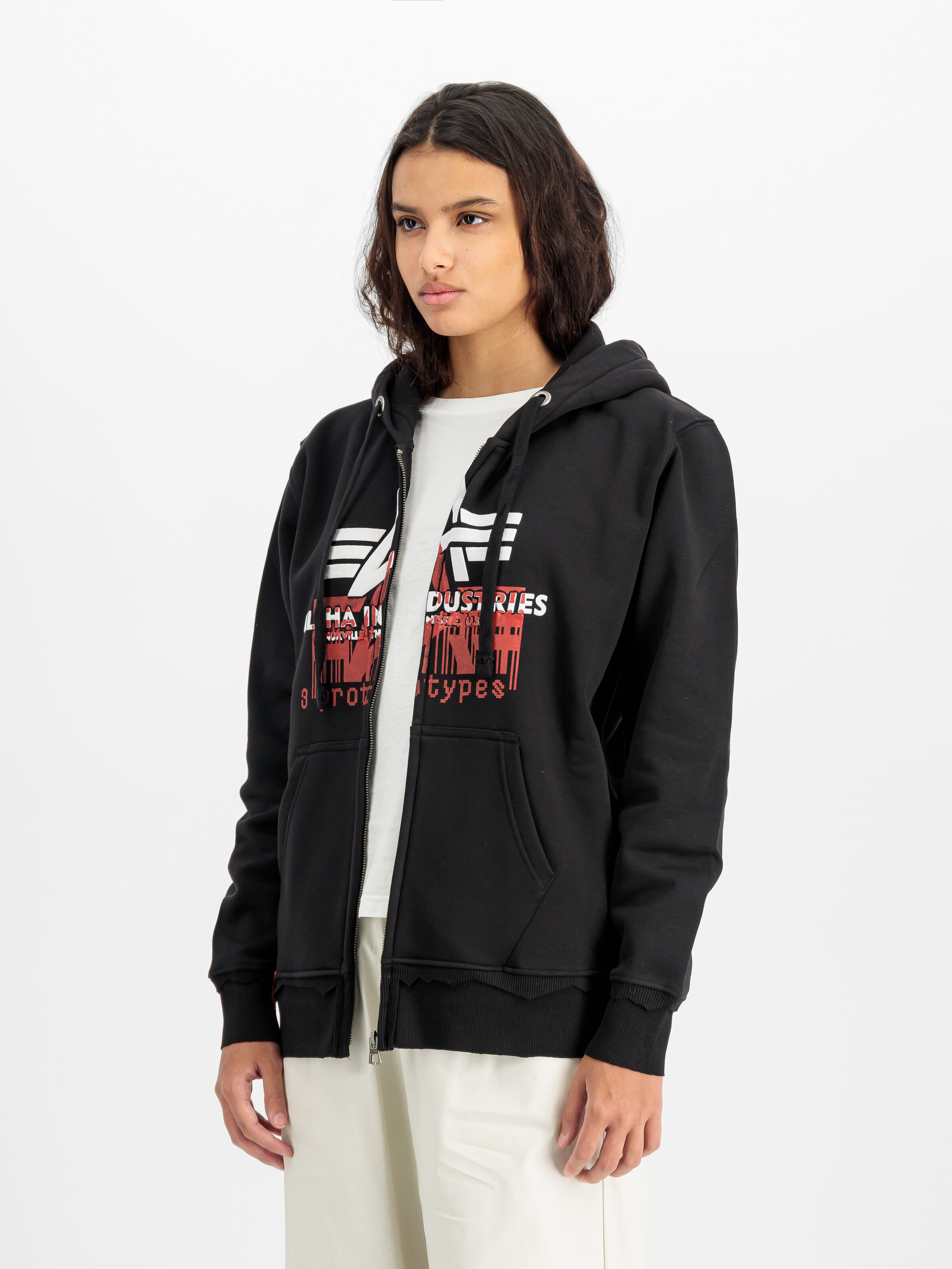 ALPHA x PROTOTYPES Stencil Full Zip Hoodie black 258363_03_2_model_00003_224084