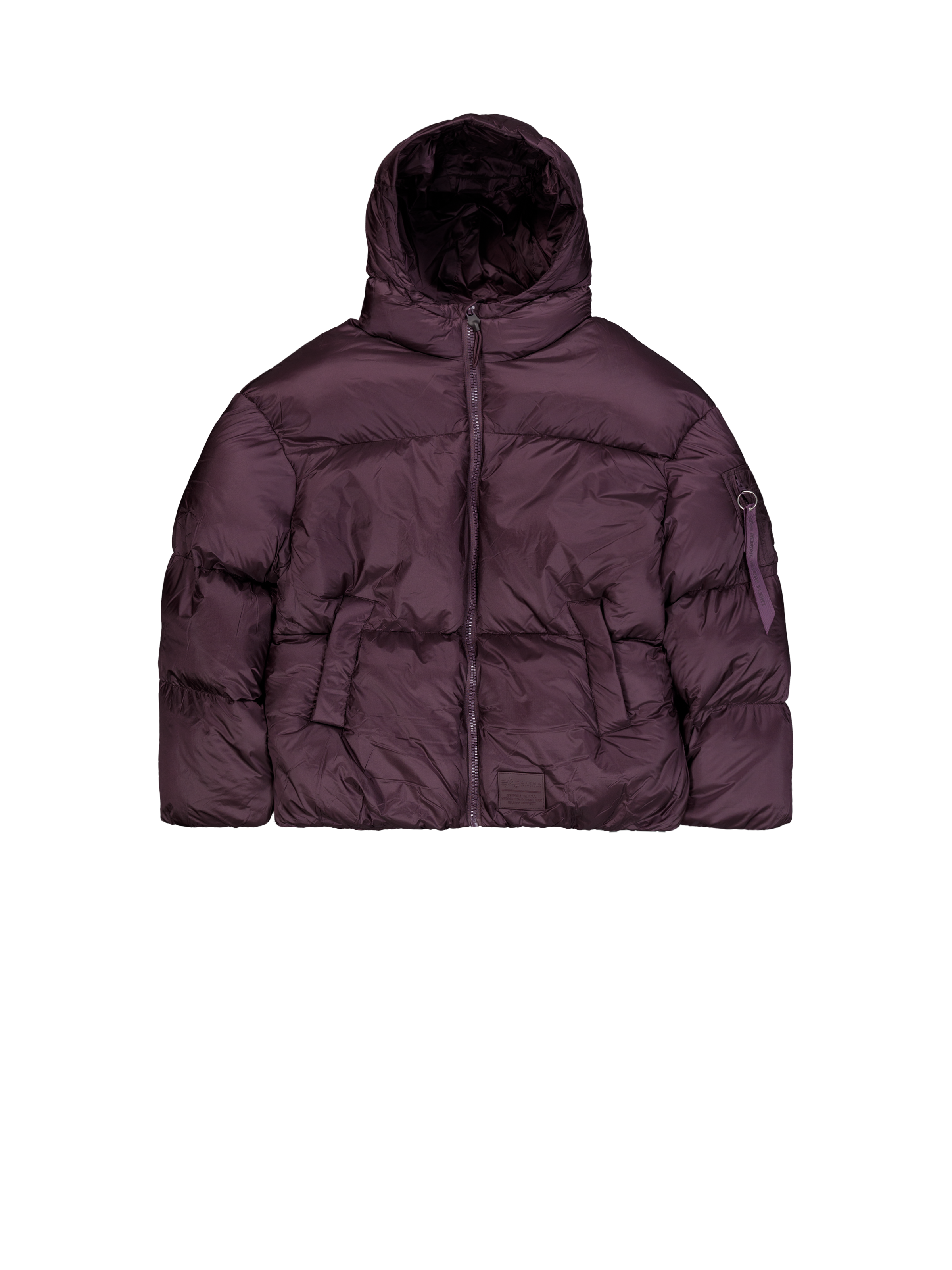 Cloud Puffer Bomber Winter Jacket Plum