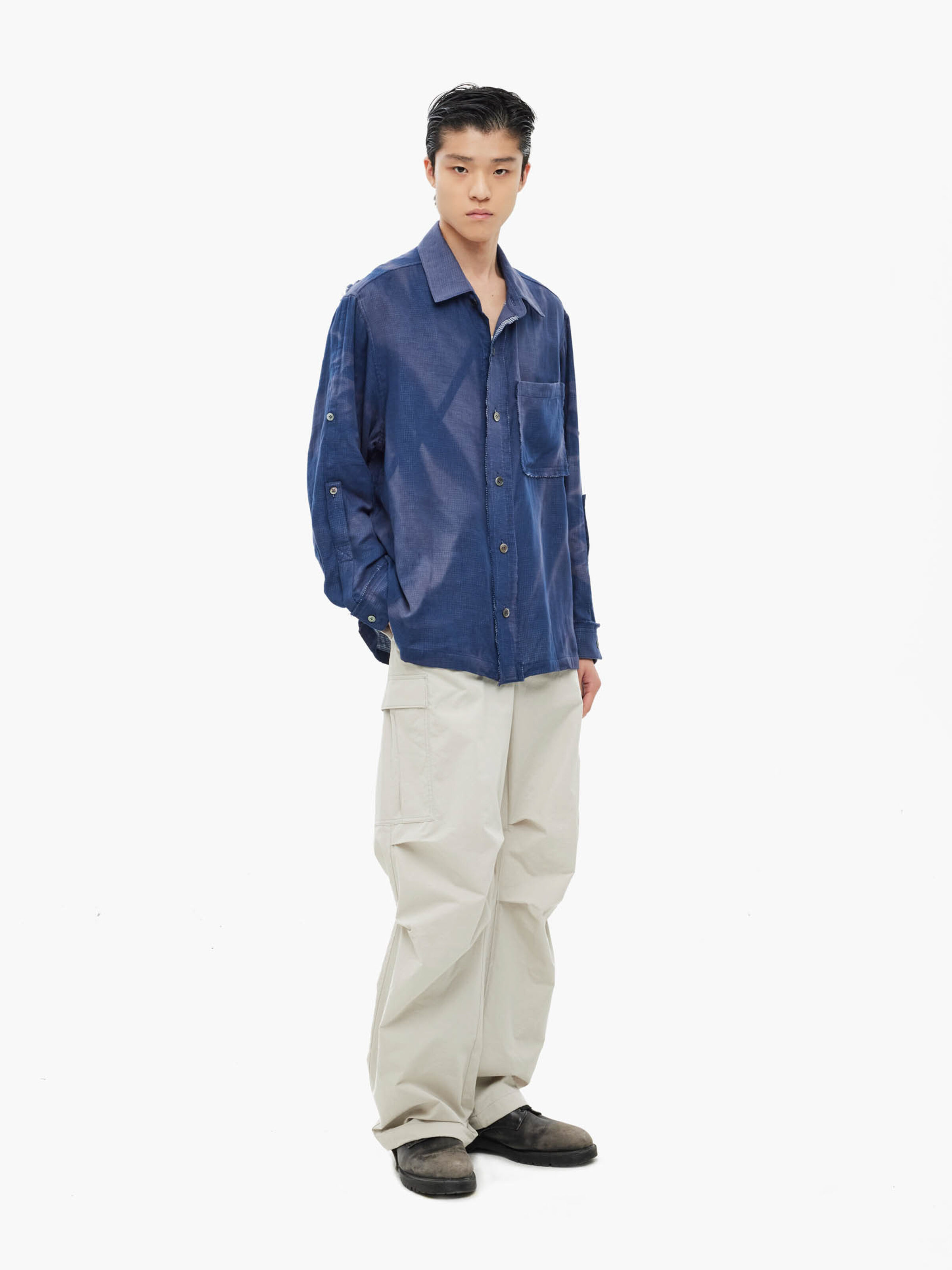 ALPHA x JIYONGKIM Sun-Bleached Multi Pocket Pant light grey 266206_19_2_model_00001_226011