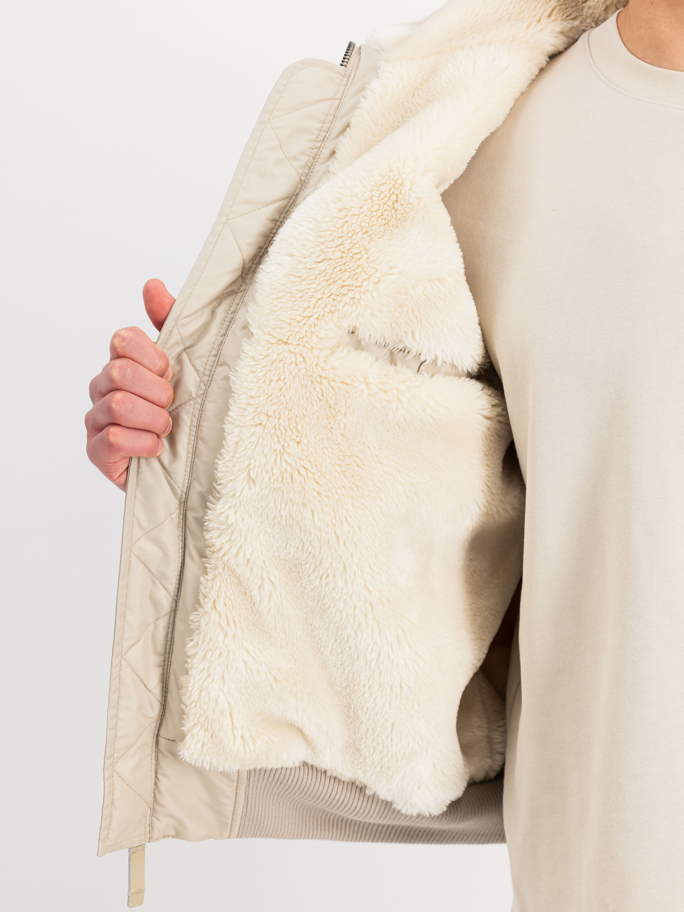 B-15 III TT Two Tone Bomber Jacket organic beige 198122_627_3_detail_00002_166765
