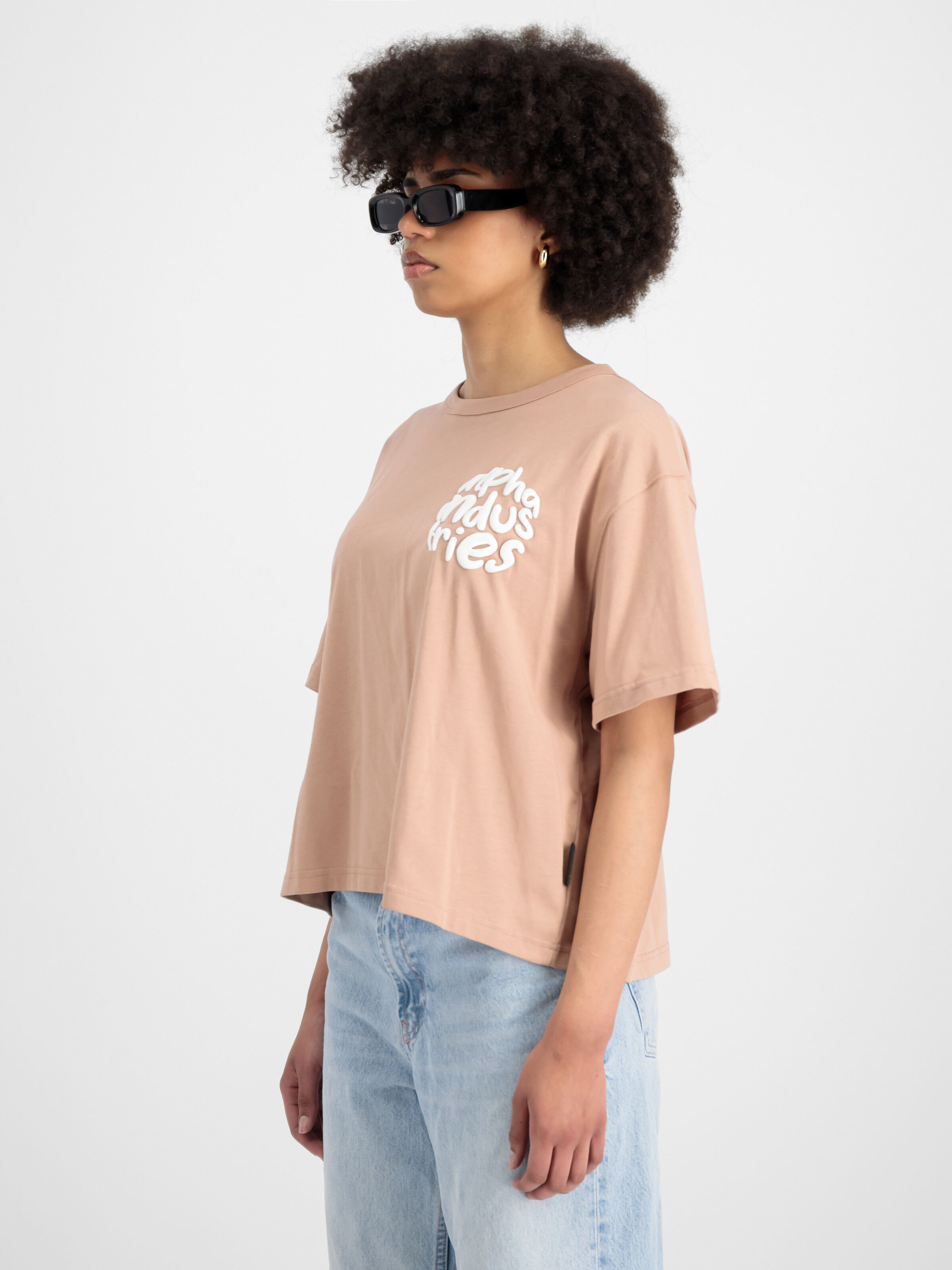 Logo T-Shirt Women Dusty Coral 148065_721_2_model_00003_99227