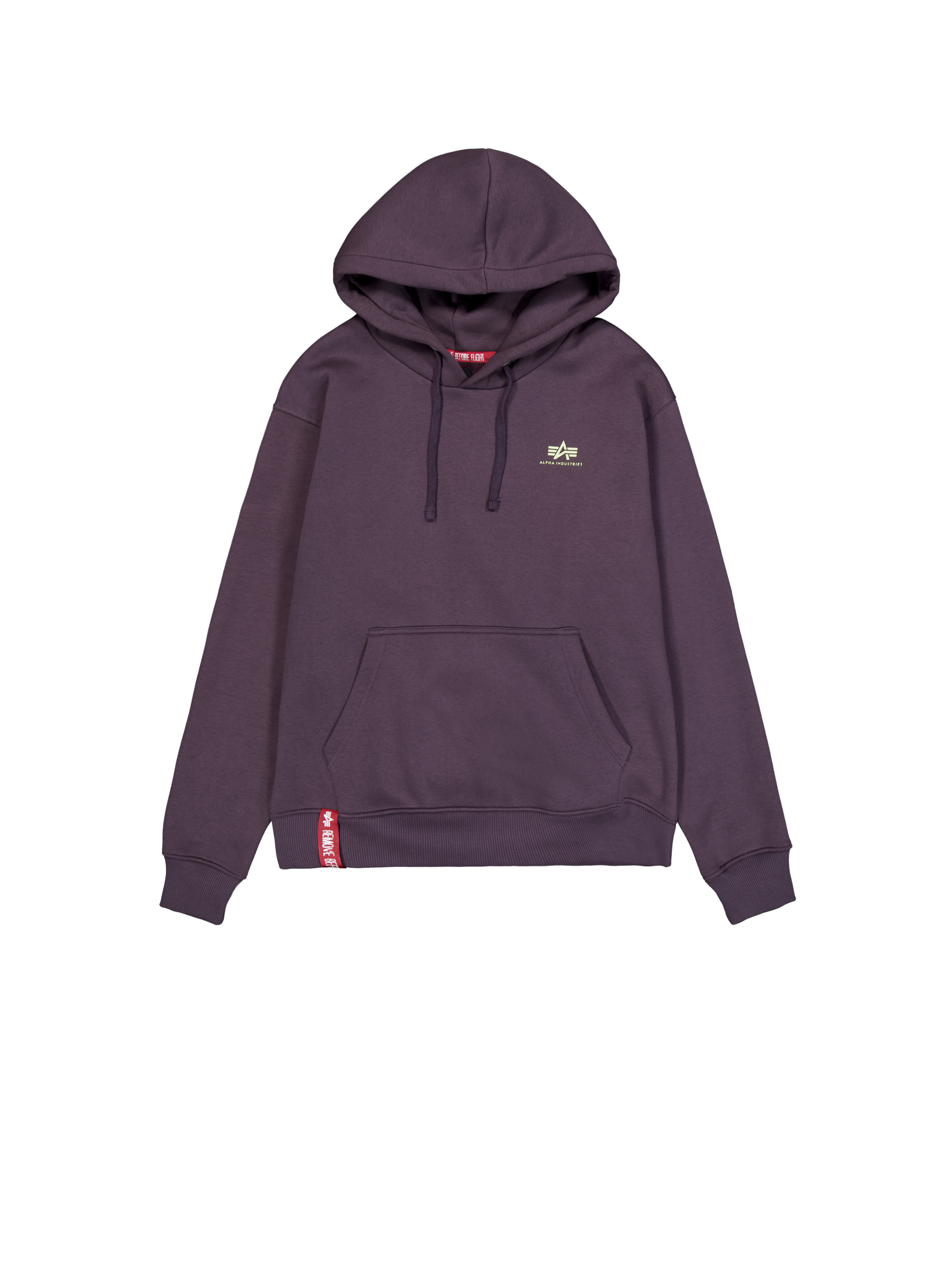 Basic Small Logo Hoodie Plum