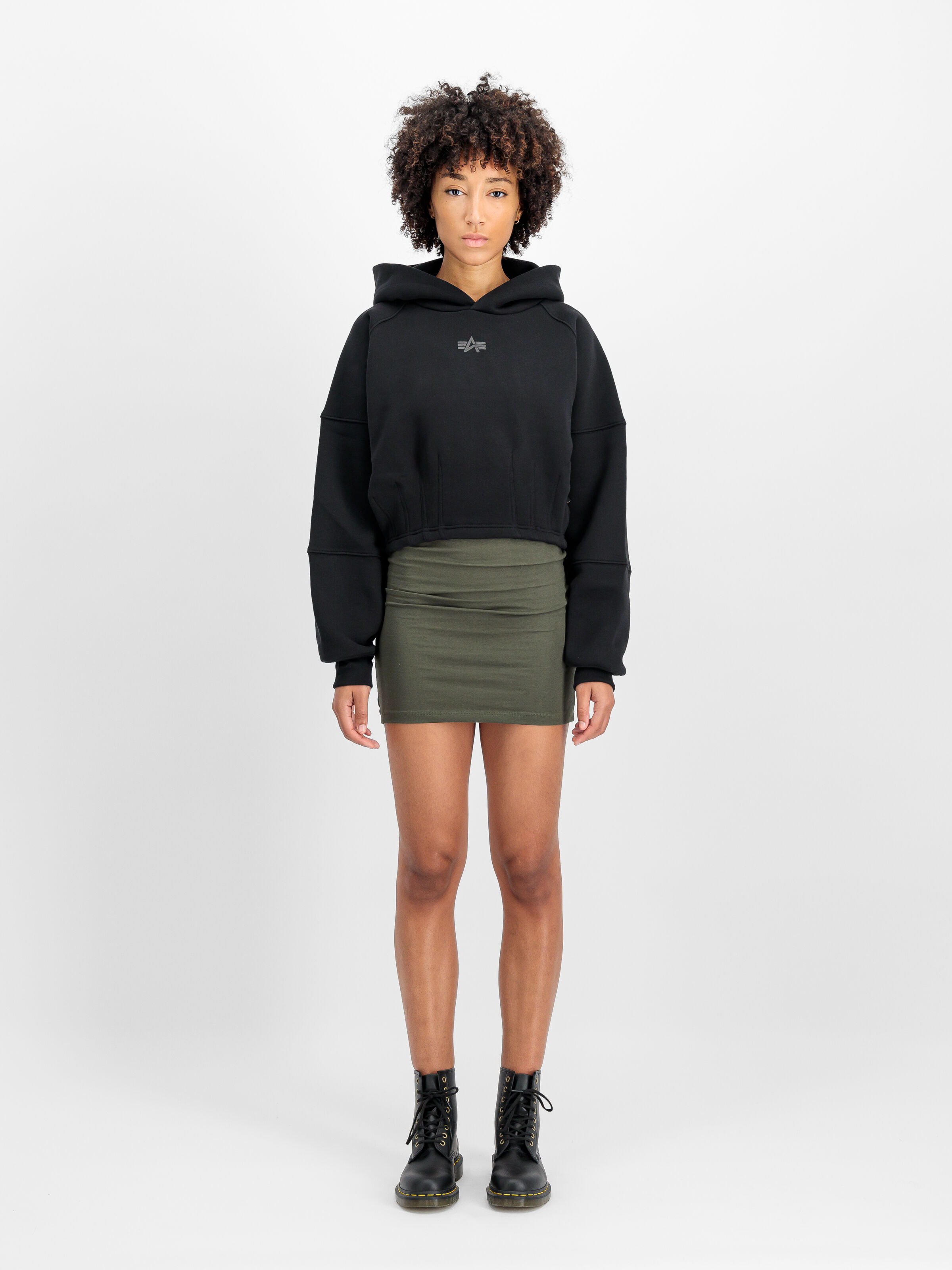 Waisted Hoodie Women black 148041_03_2_model_00001_106613
