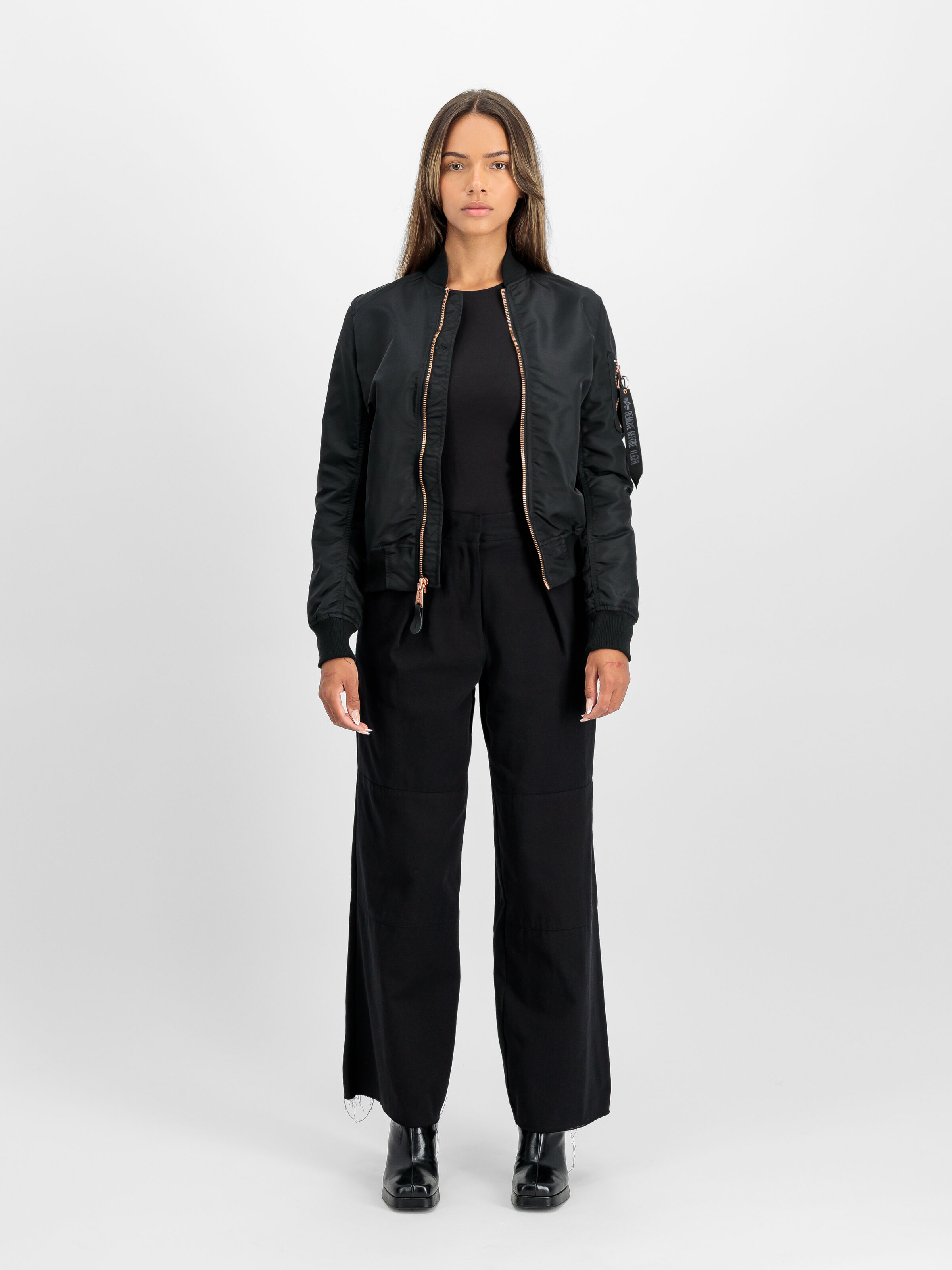 MA-1 VF Light Bomber Jacket Women black/copper 156001_209_2_model_00001_192499