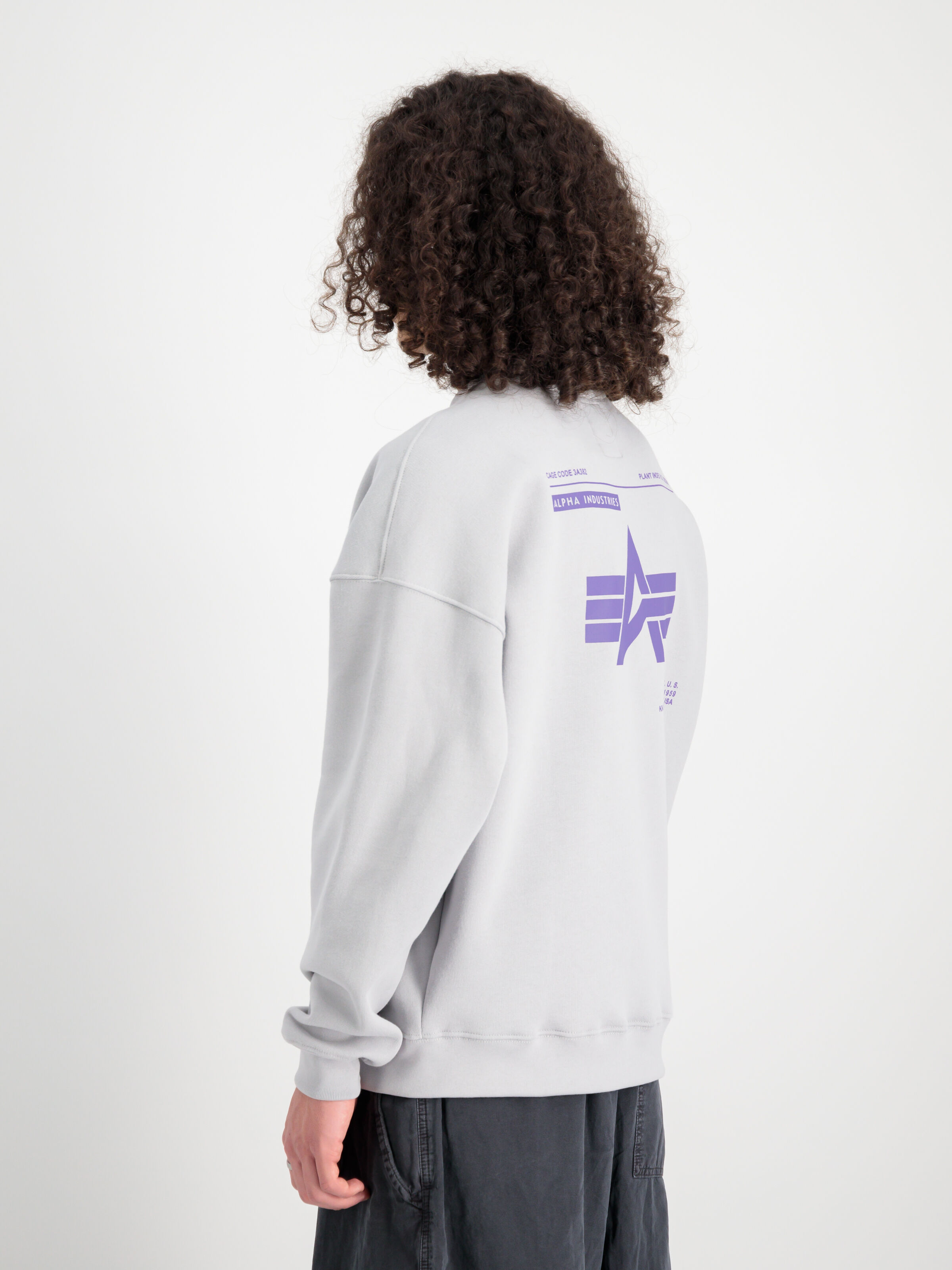 Logo Backprint Sweatshirt pastel grey 146304_666_2_model_00004_99262