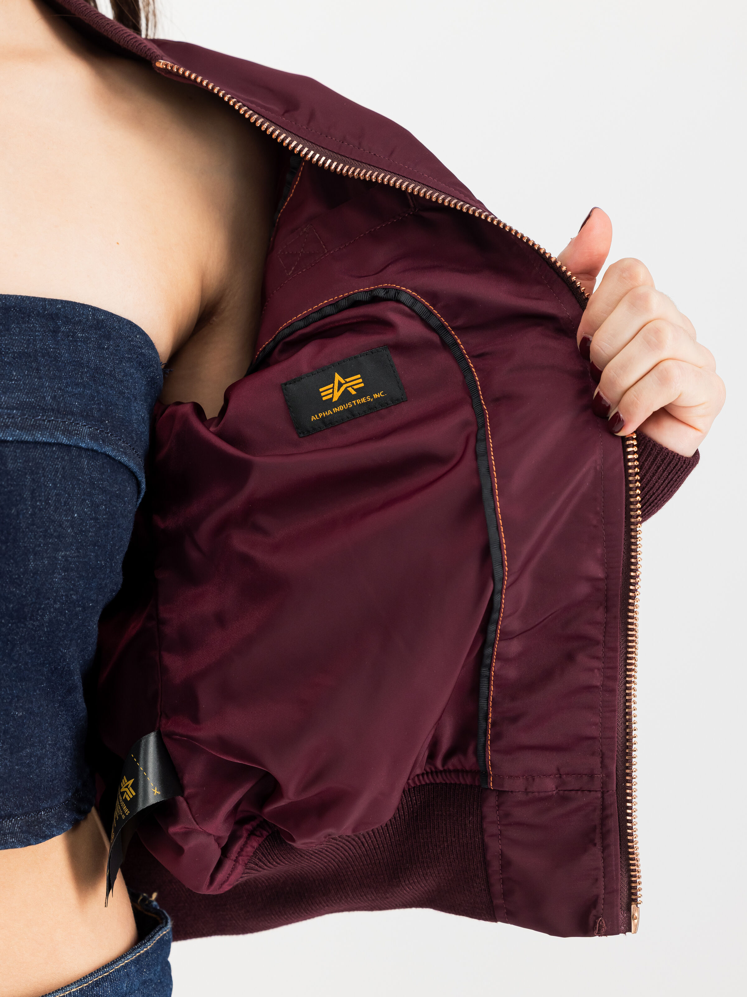 MA-1 VF Light Bomber Jacket Women dark cherry 156001_608_3_detail_00002_211885